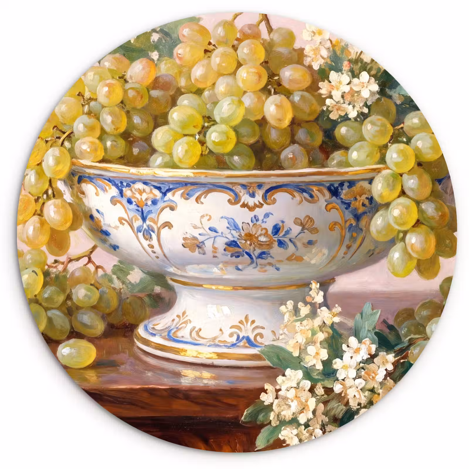 Wall circle - Glass - Fruit - Still Life - Classical - Fruit - Stilleven - Klassiek Wandcirkel plexiglas klein