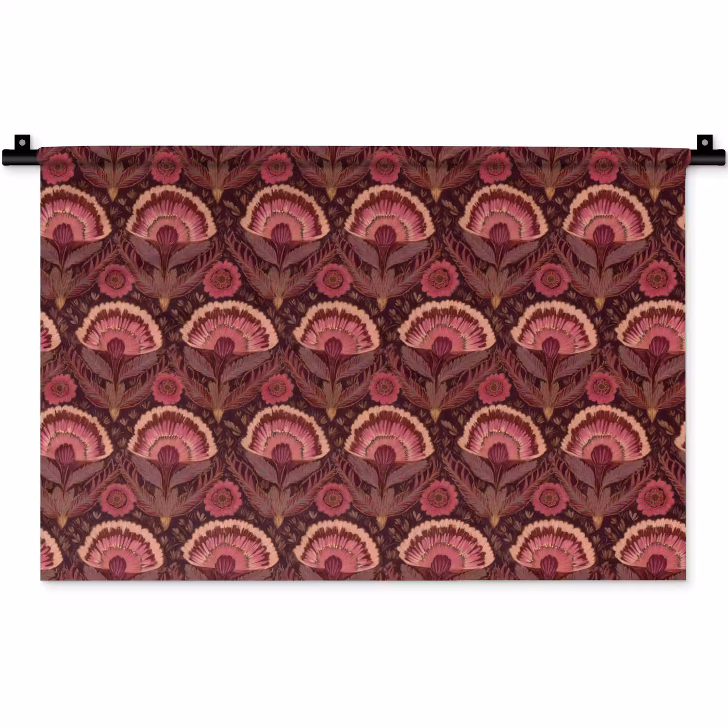 Antiek - Bloemen - Kleurrijk Wandkleed katoen klein 269 -zz3d