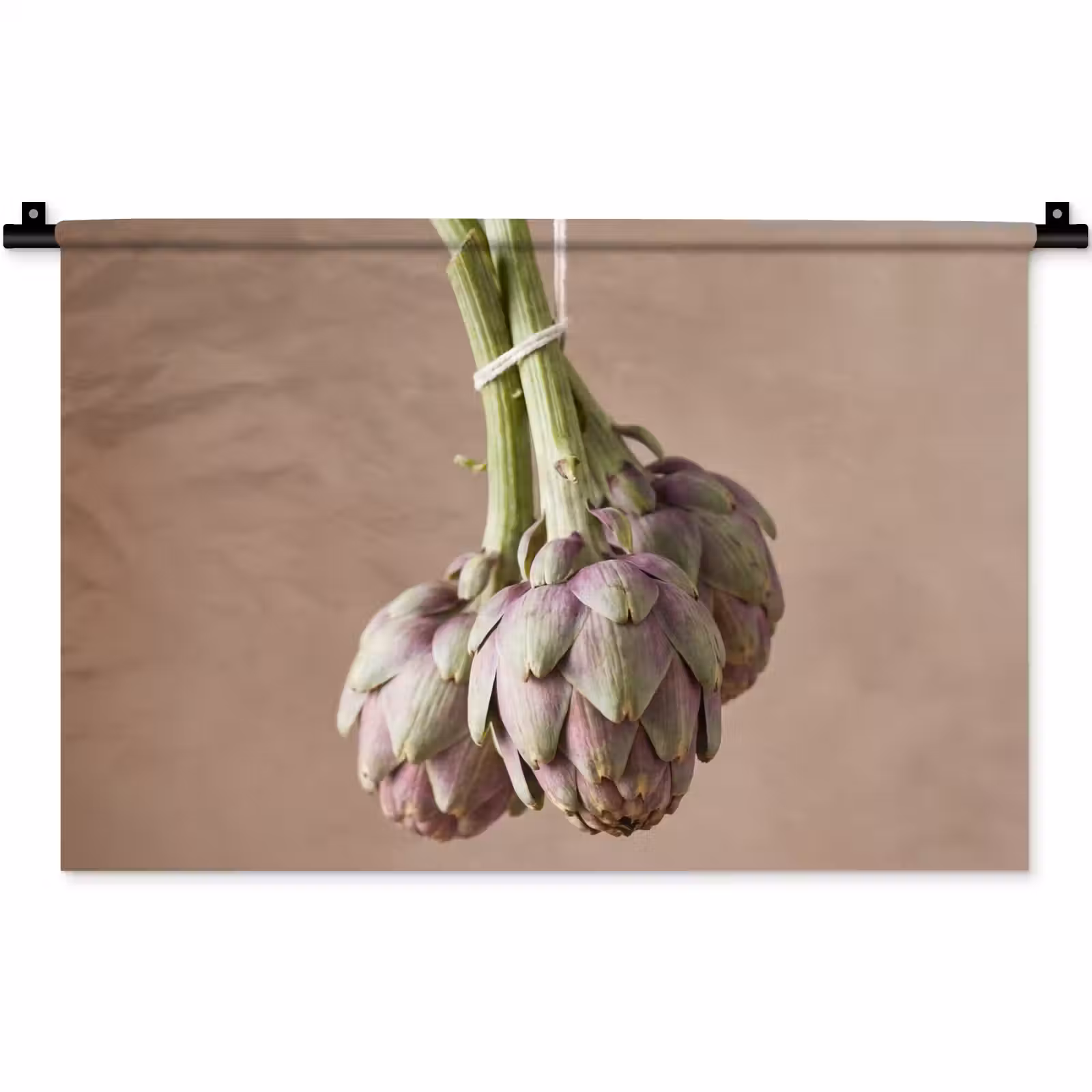 Wall Hanging - Artichokes - Hanging - Vegetables - Artisjokken - Hangend - Groenten Wandkleed katoen klein