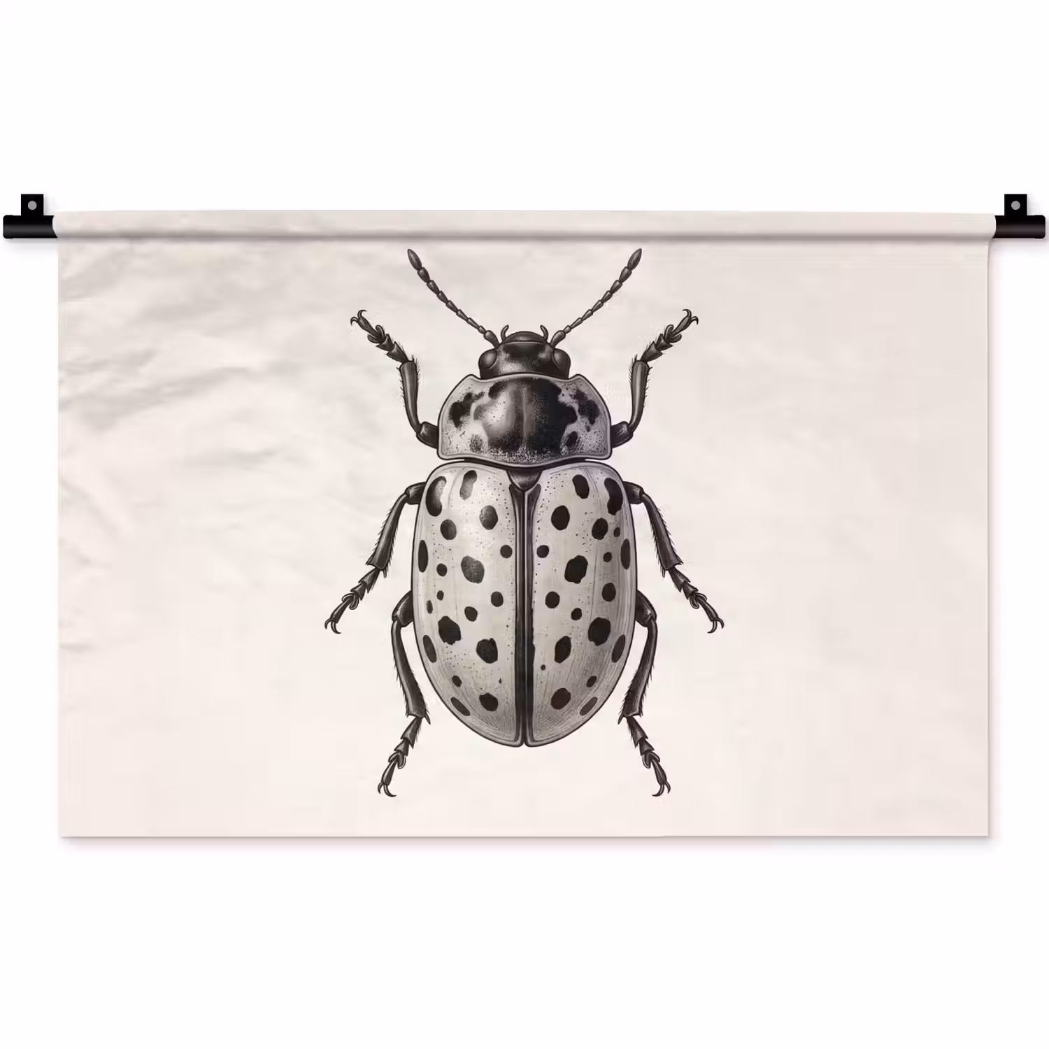 Kever - Insect - Vintage Wandkleed katoen klein -zz3d