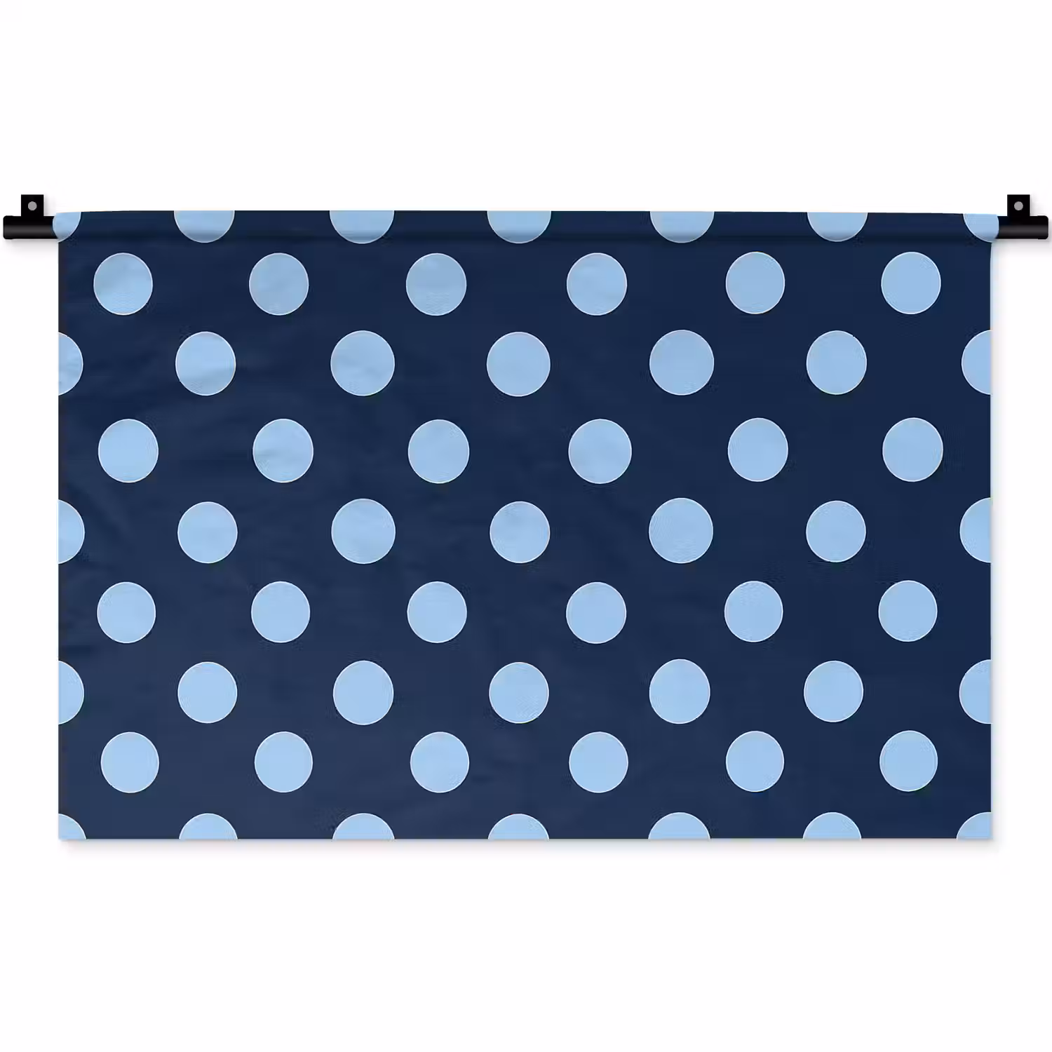 Klassiek - Dots - Blauw Wandkleed katoen klein 269 -zz3d