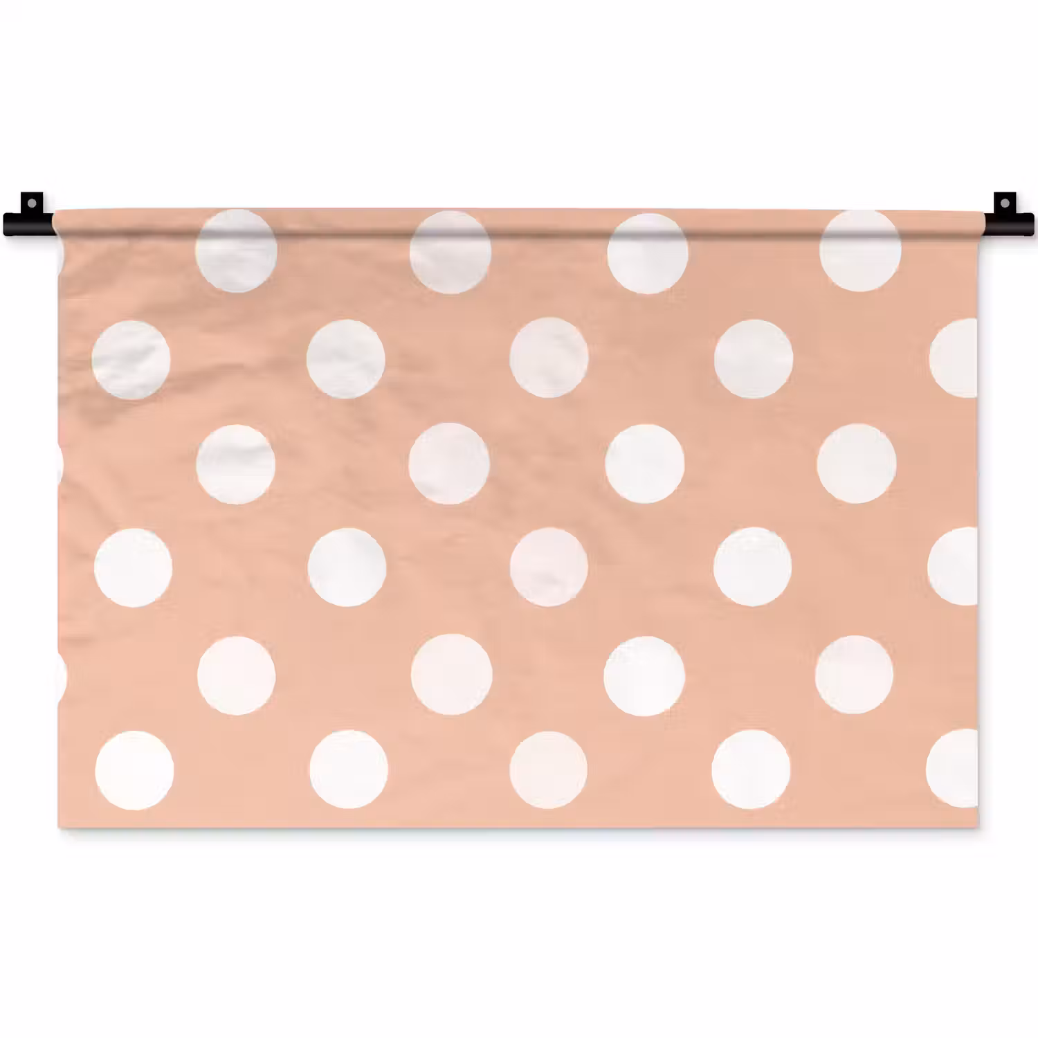 Klassiek - Polka - Perzik Wandkleed katoen klein 269 -zz3d