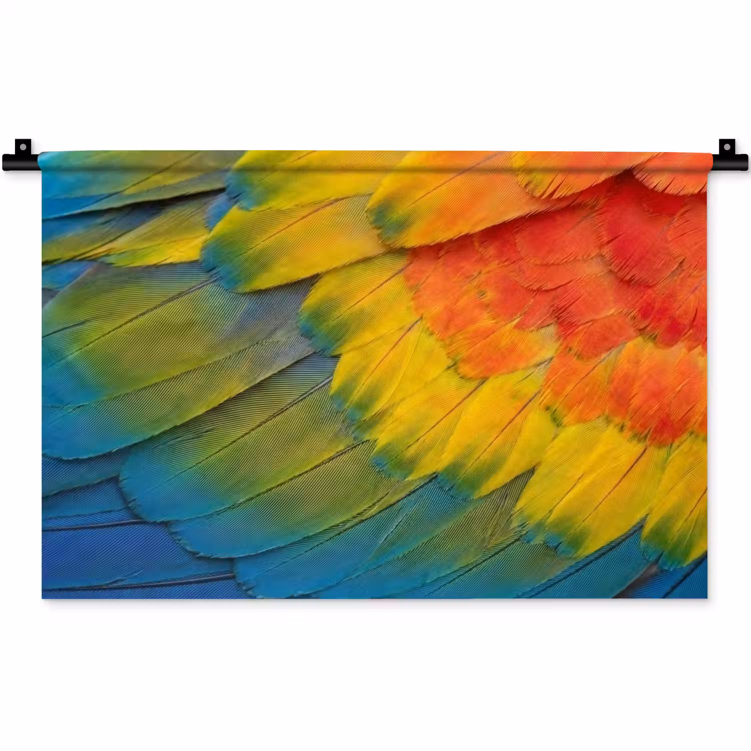 Veren - Ara - Kleurrijk Wandkleed katoen klein -zz3d