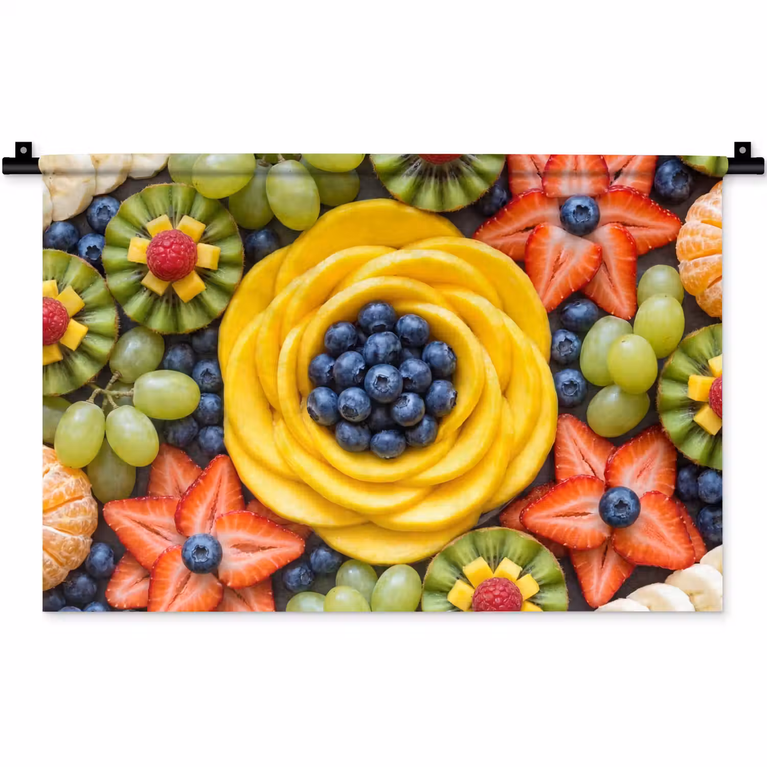 Fruit - Arrangement - Gezond - Kleurrijk - Eten Wandkleed katoen klein -zz3d
