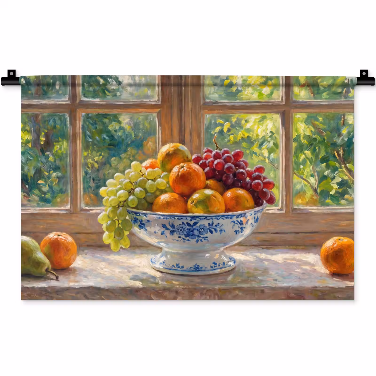Wall Hanging - Fruit - Windowsill - Nature - Fruit - Vensterbank - Natuur Wandkleed katoen klein