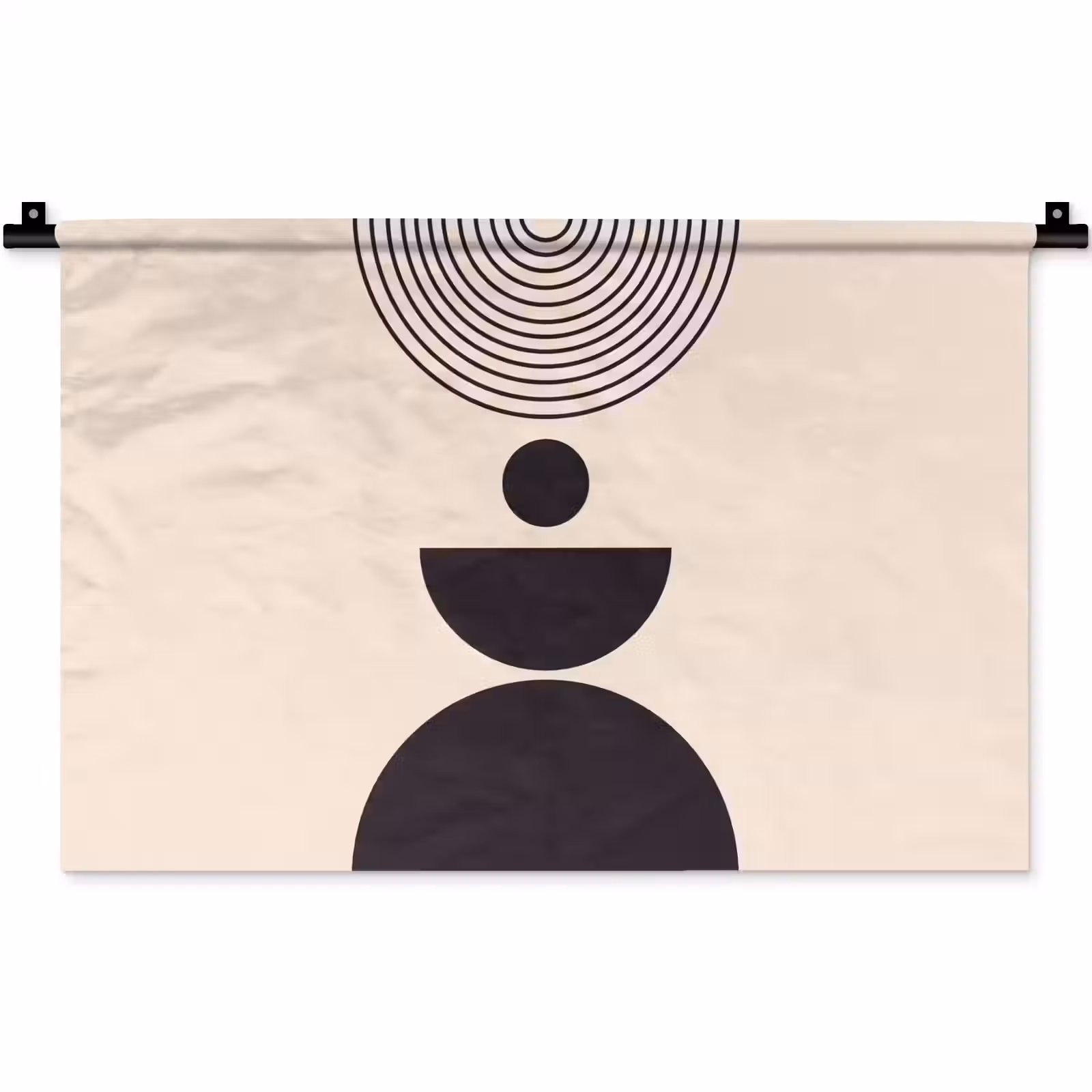 Wall Hanging - Geometric Balance - Art - Geometrische balans - Kunst Wandkleed katoen klein