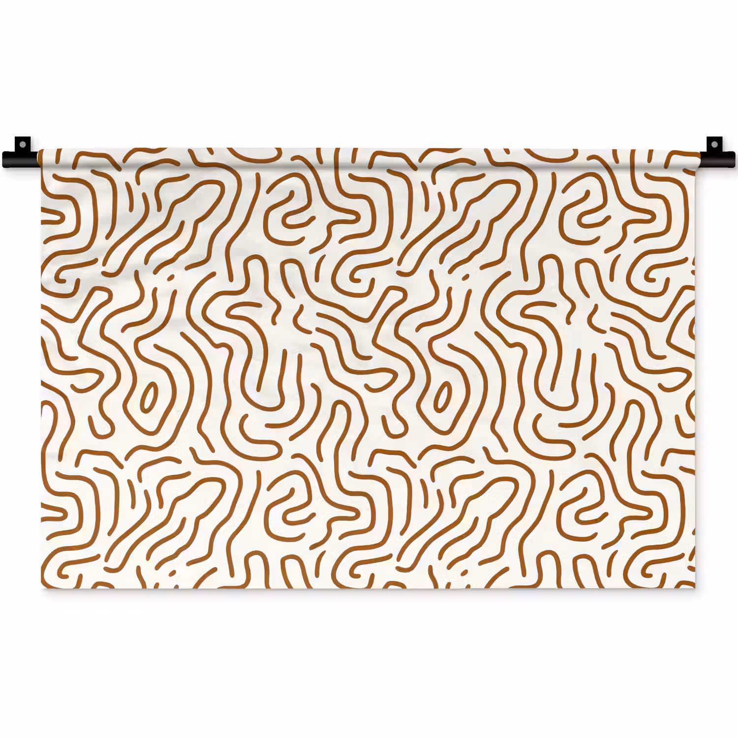 Minimalistisch - Patroon - Terracotta Wandkleed katoen klein 269 -zz3d