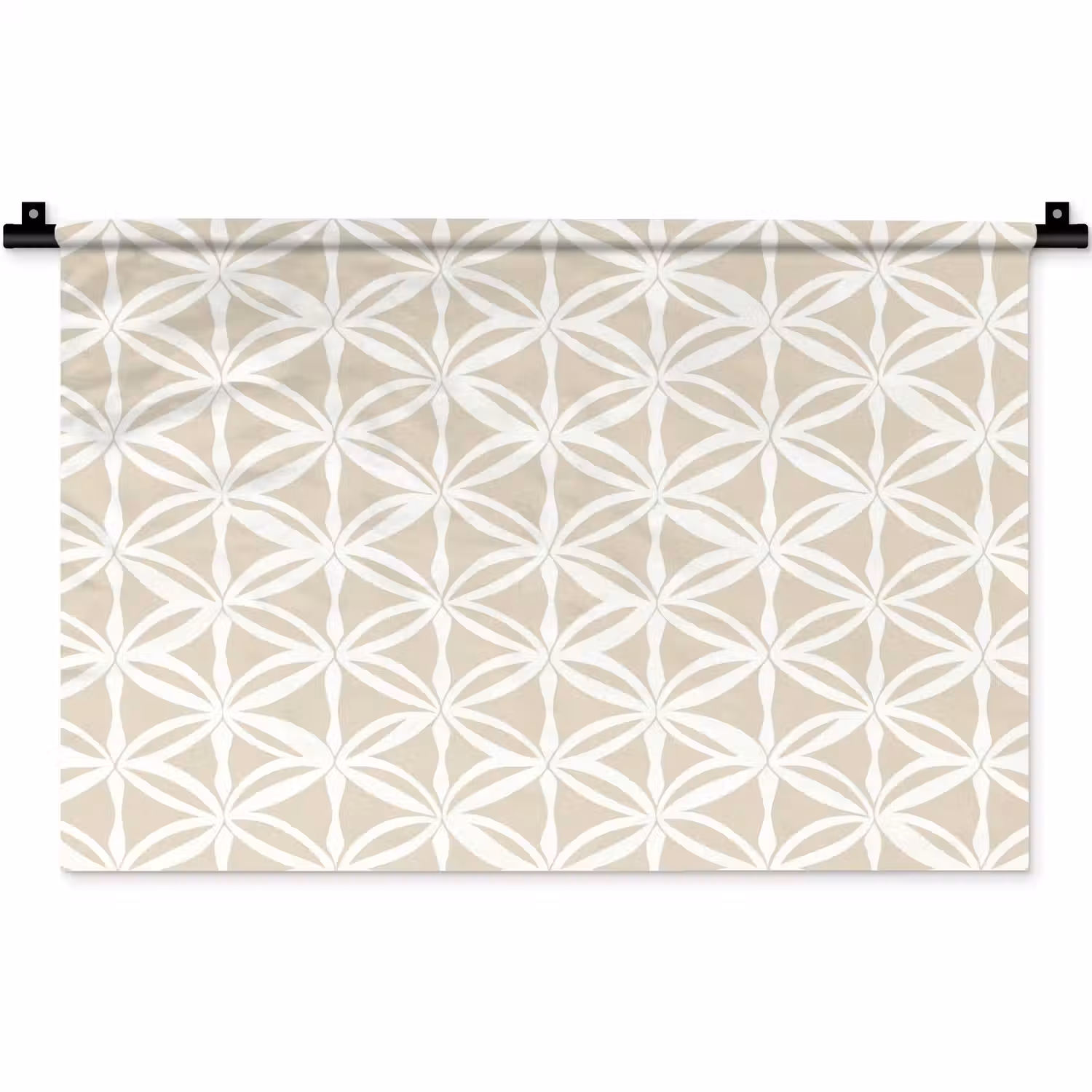 Motief - Modern - Beige Wandkleed katoen klein 269 -zz3d