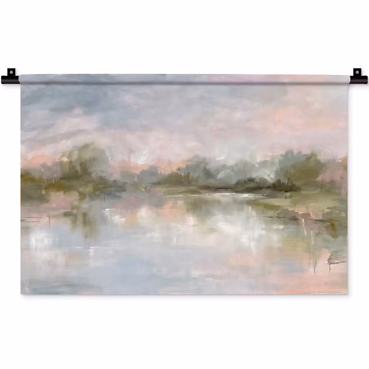 Natuur - Landschap - Abstract - Water - Groen Wandkleed katoen klein -zz3d