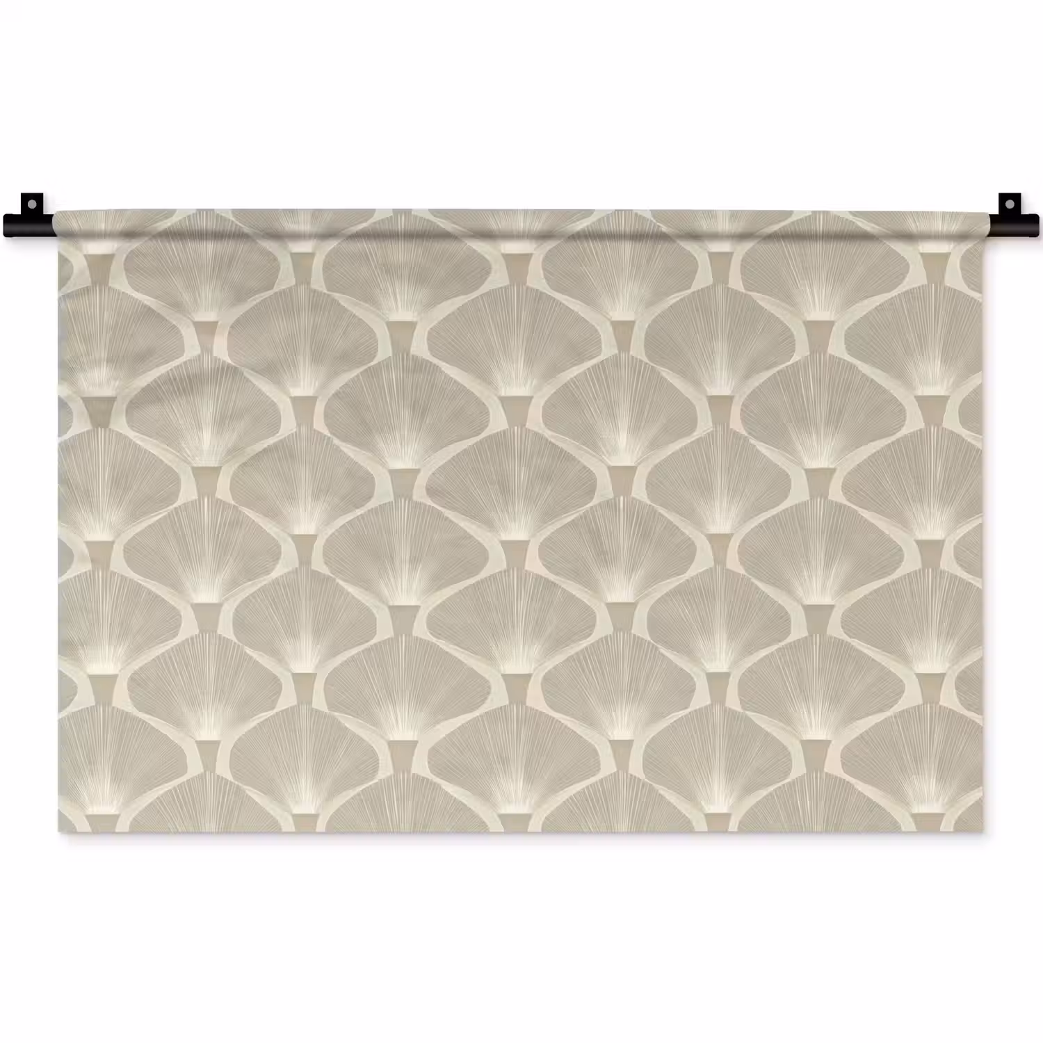 Paneel - Ginkgo - Zand Wandkleed katoen klein 269 -zz3d