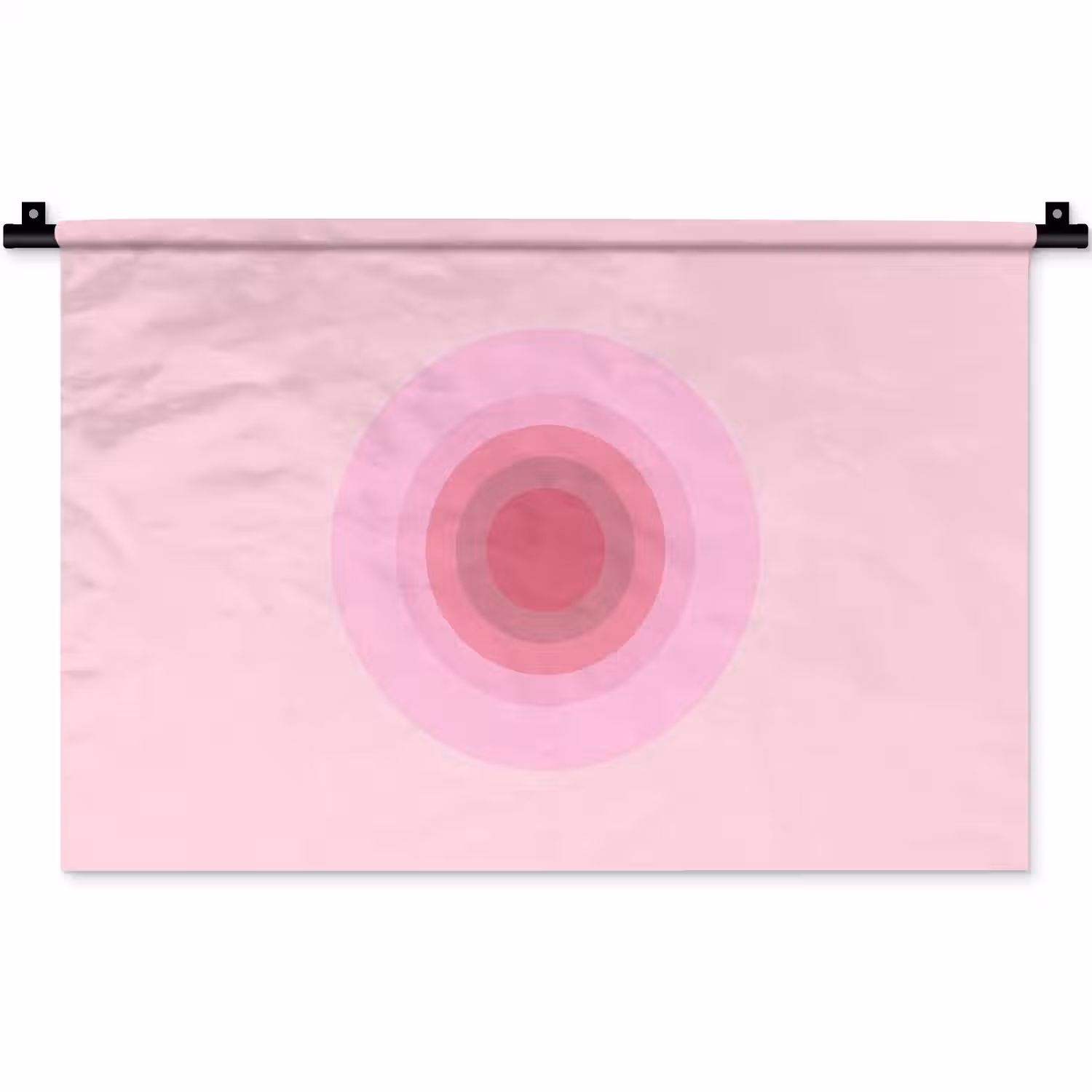 Patroon - Cirkels - Abstract - Roze - Modern Wandkleed katoen klein -zz3d