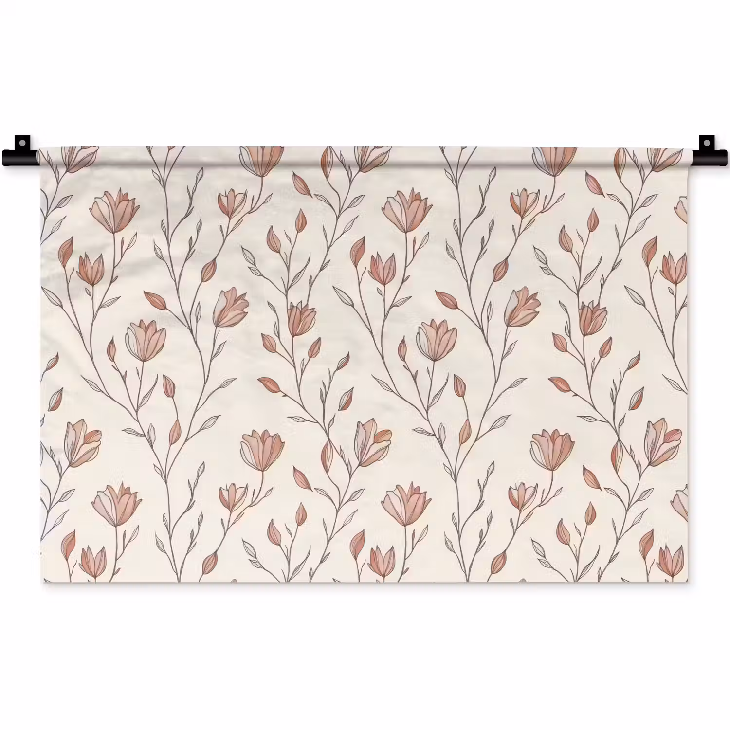 Patroon - Klassiek - Roze Wandkleed katoen klein 269 -zz3d