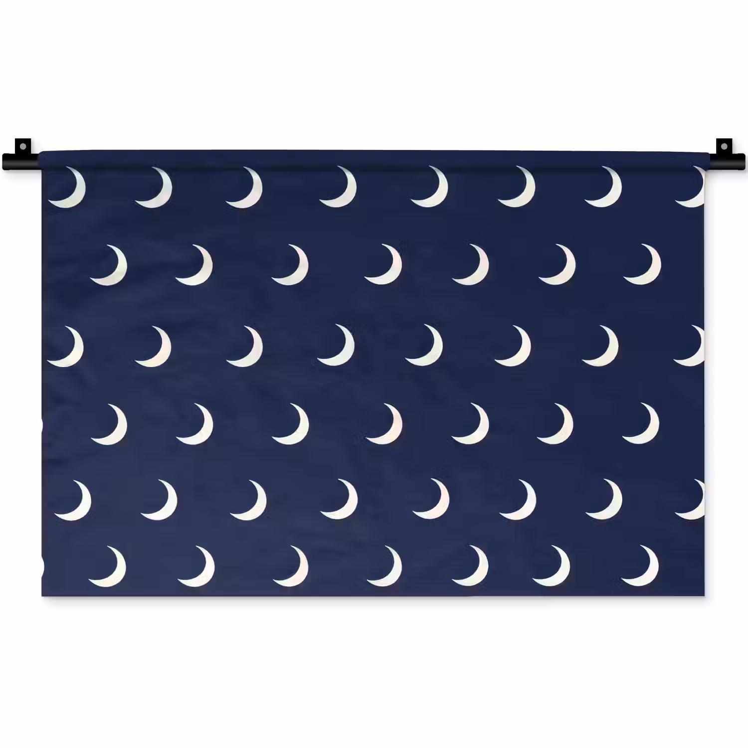 Patroon - Manen - Blauw Wandkleed katoen klein 269 -zz3d