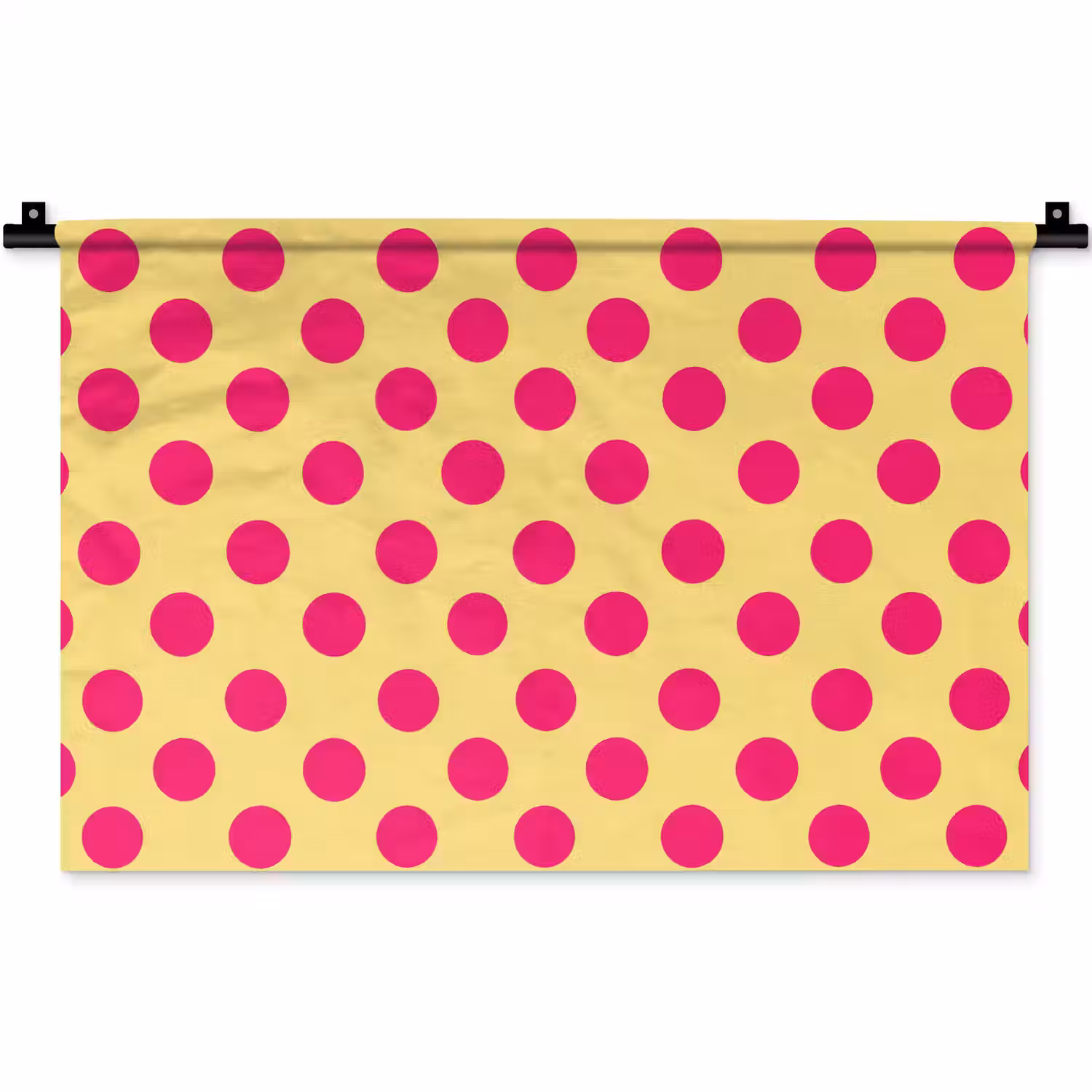 Roze - Stippen - Geel Wandkleed katoen klein 269 -zz3d