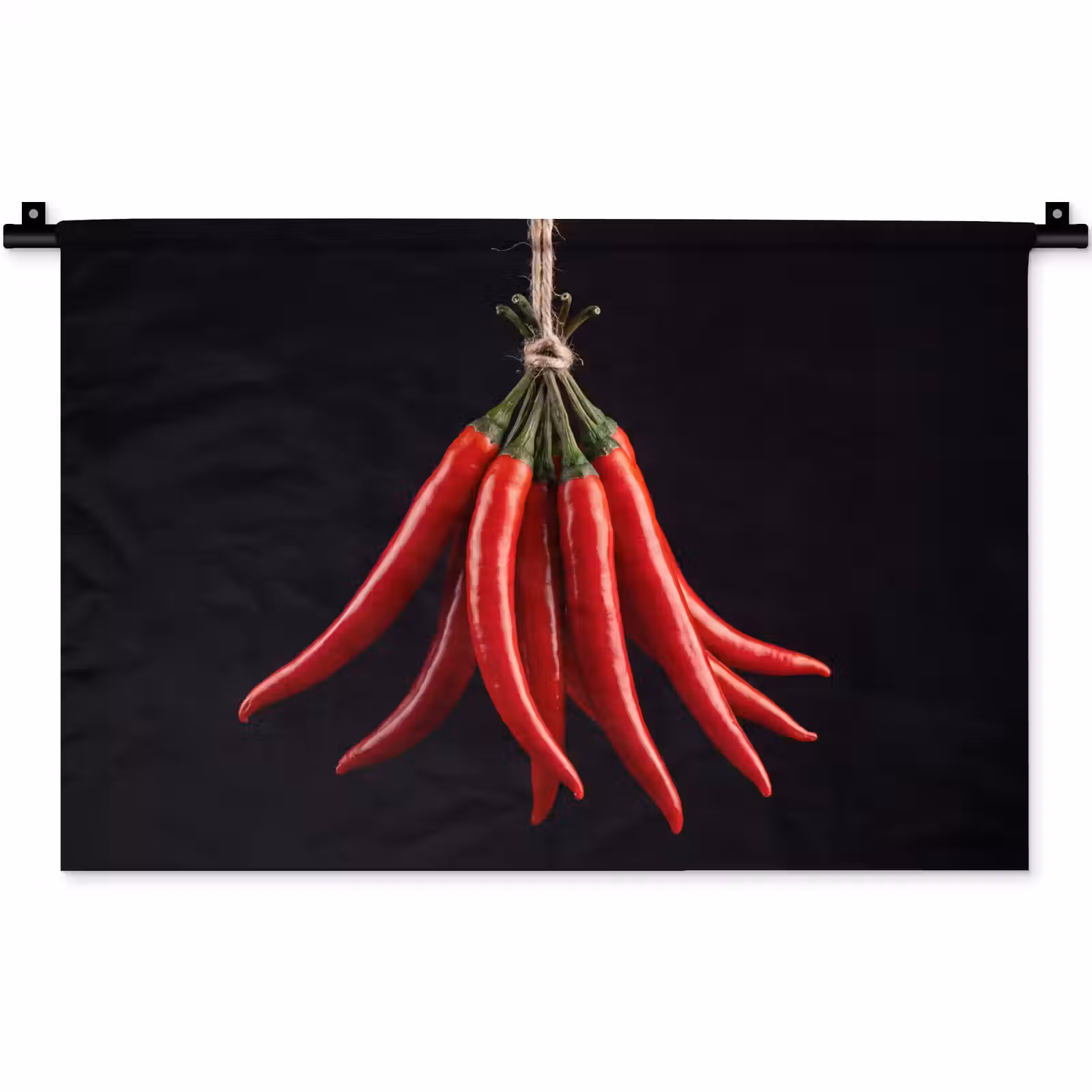 Wall Hanging - Red Pepper - Food - Rode peper - Eten Wandkleed katoen klein