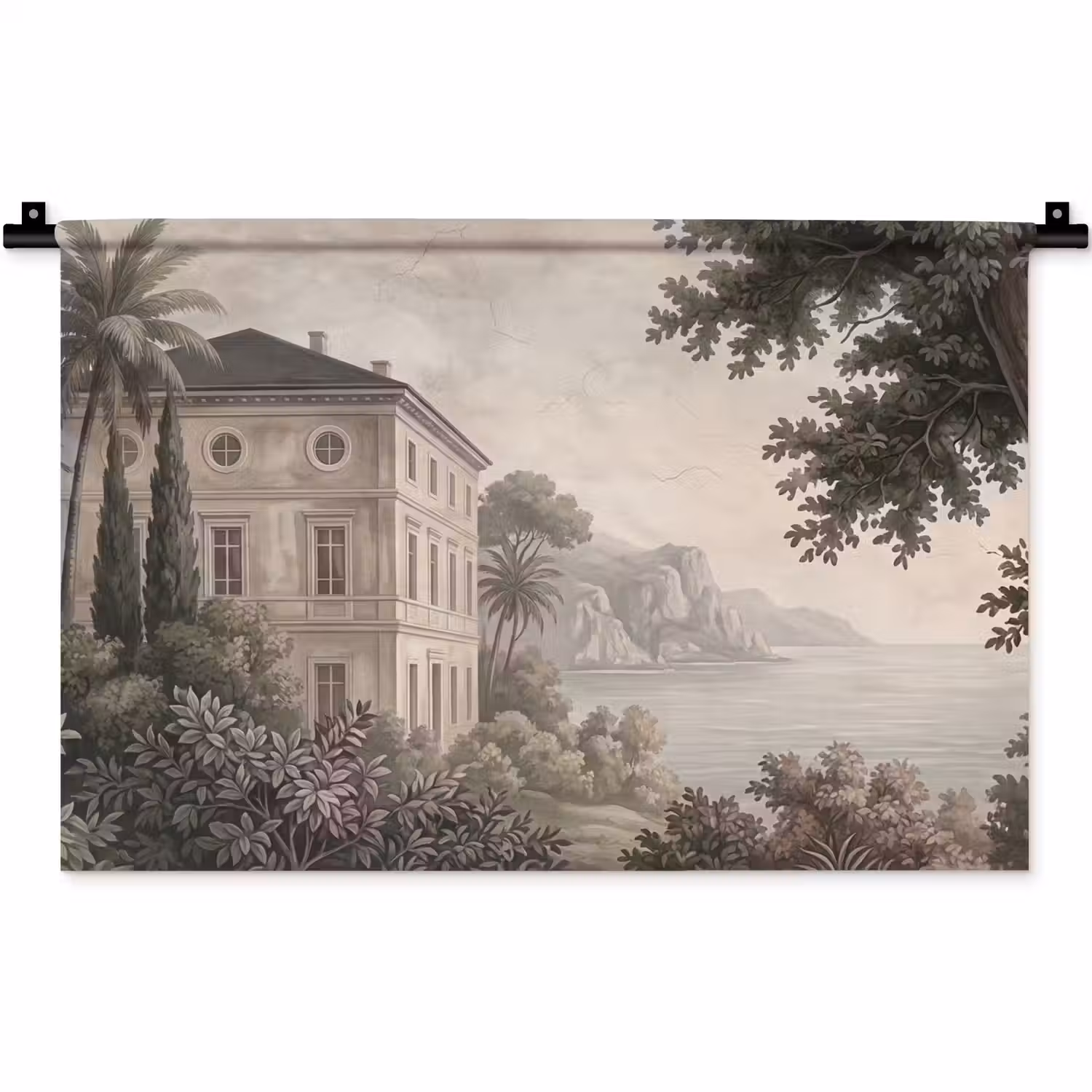 Zee - Villa - Beige Wandkleed katoen klein -zz3d