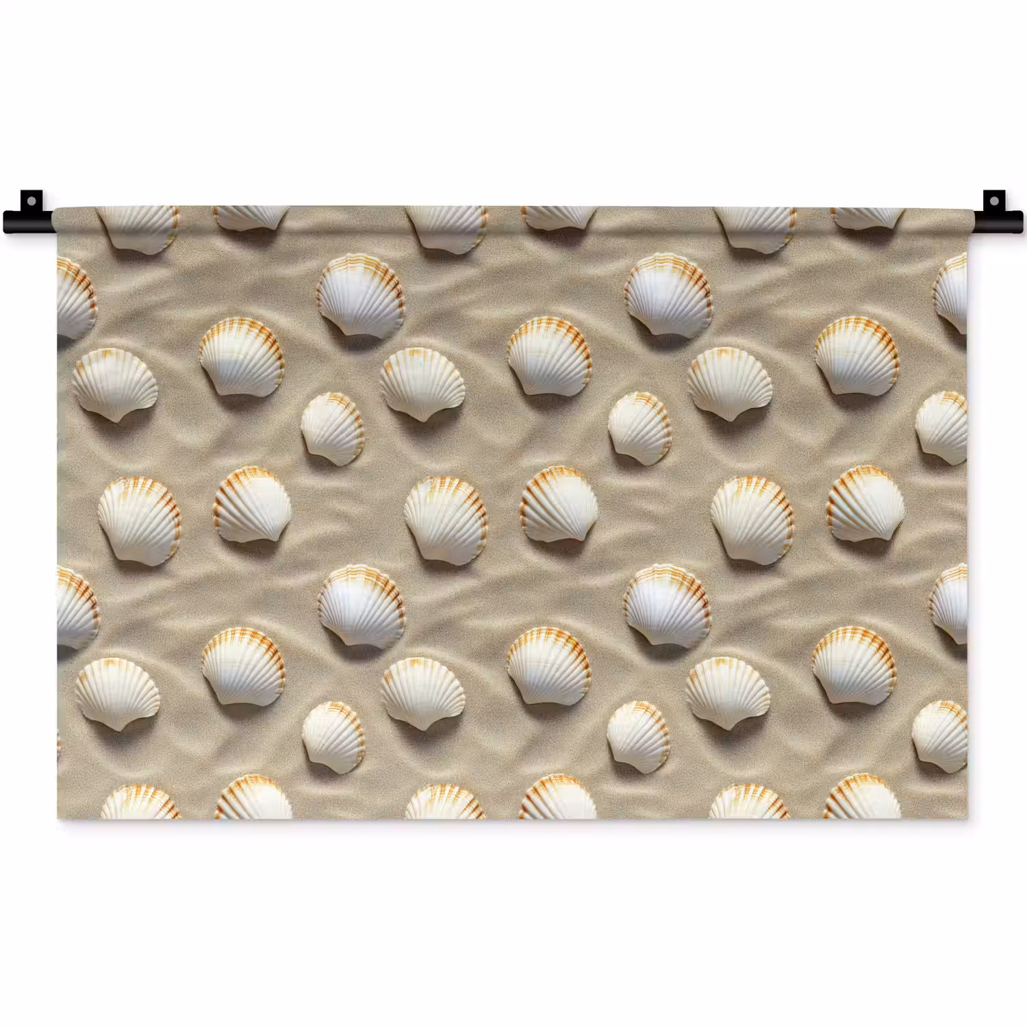 Schelpen - Zand - Maritiem Wandkleed katoen klein 269 -zz3d
