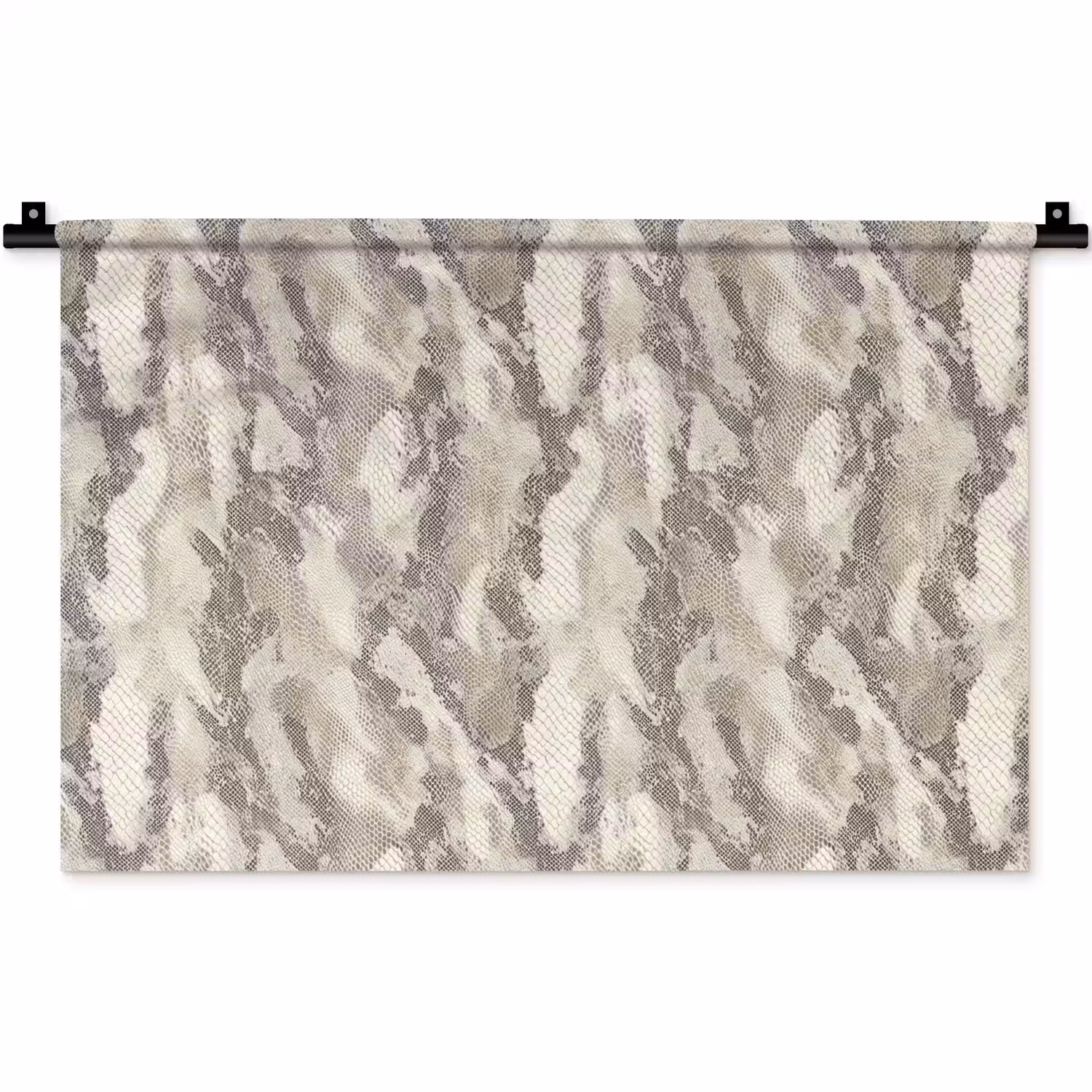 Slang - Patroon - Taupe Wandkleed katoen klein 269 -zz3d