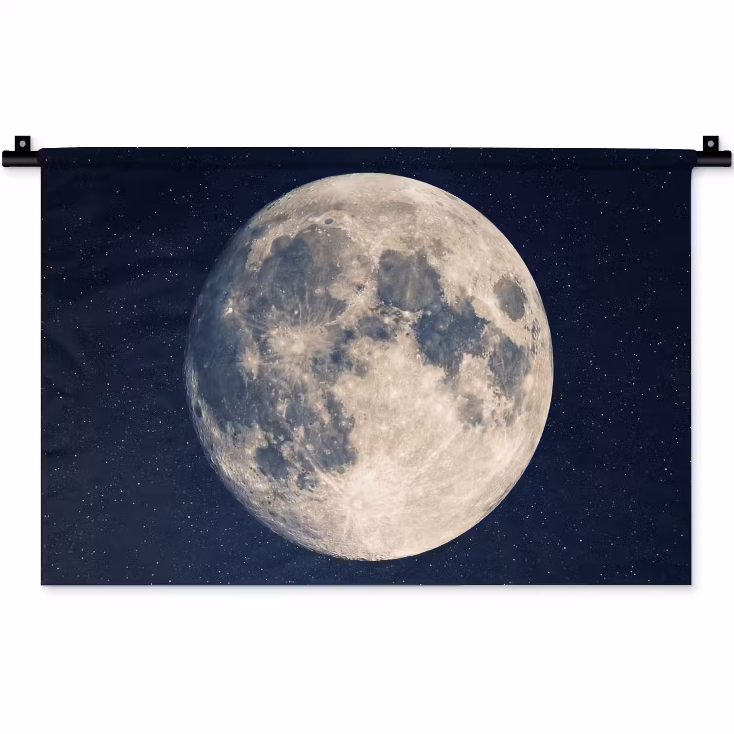 Ruimte - Maan - Kosmos Wandkleed katoen klein -zz3d