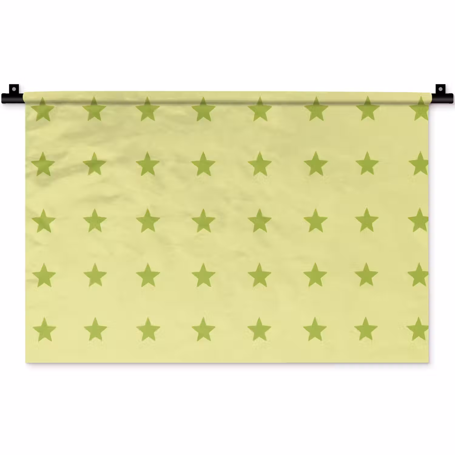 Sterren - Patroon - Groen Wandkleed katoen klein 269 -zz3d