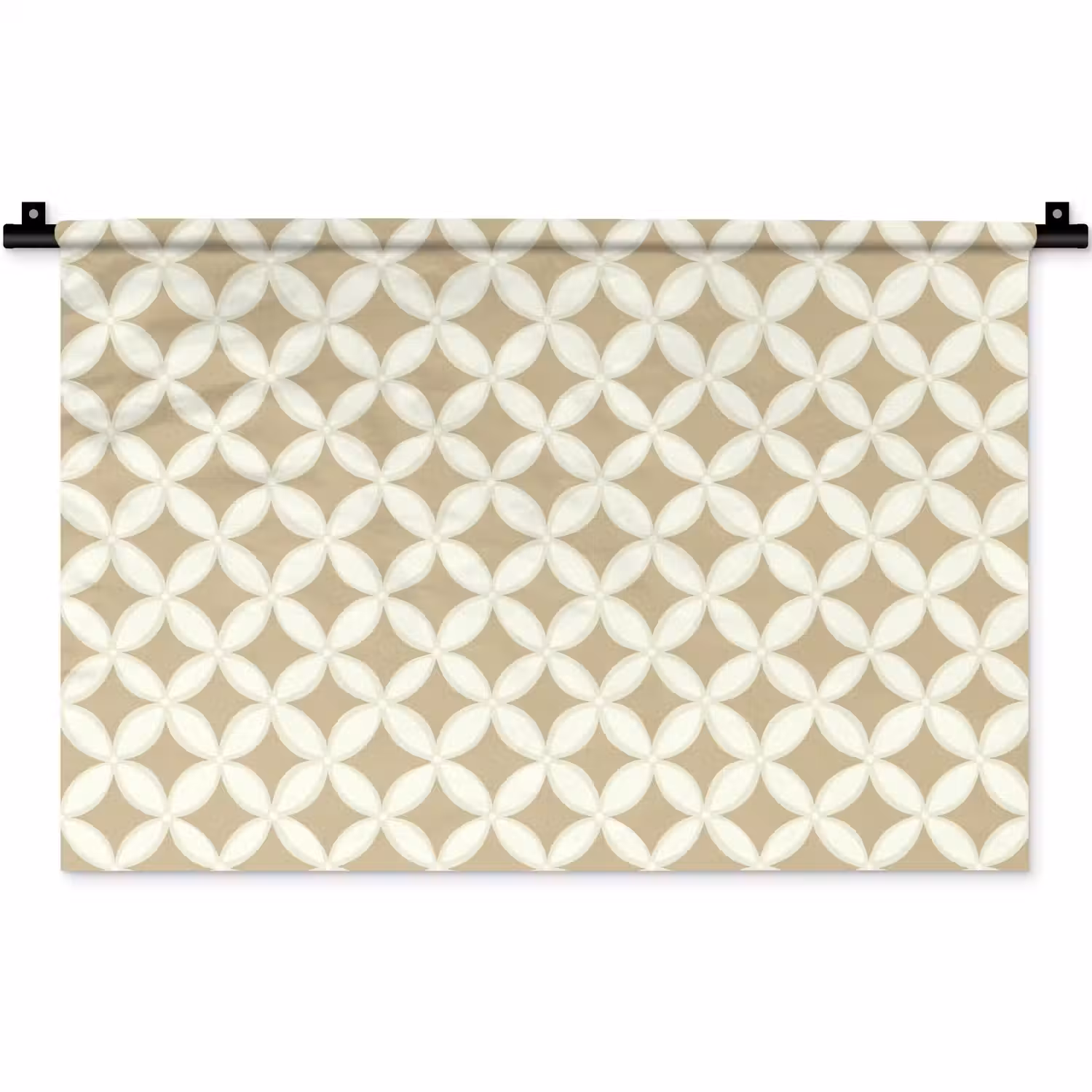 Symmetrisch - Motief - Beige Wandkleed katoen klein 269 -zz3d