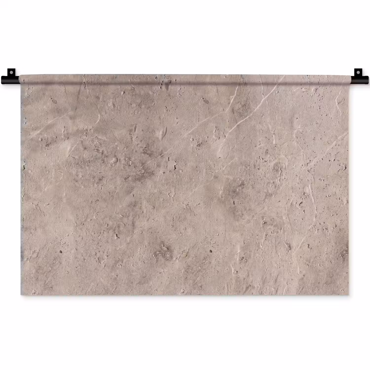 Textuur - Steen - Patroon - Rustiek - Beige Wandkleed katoen klein -zz3d