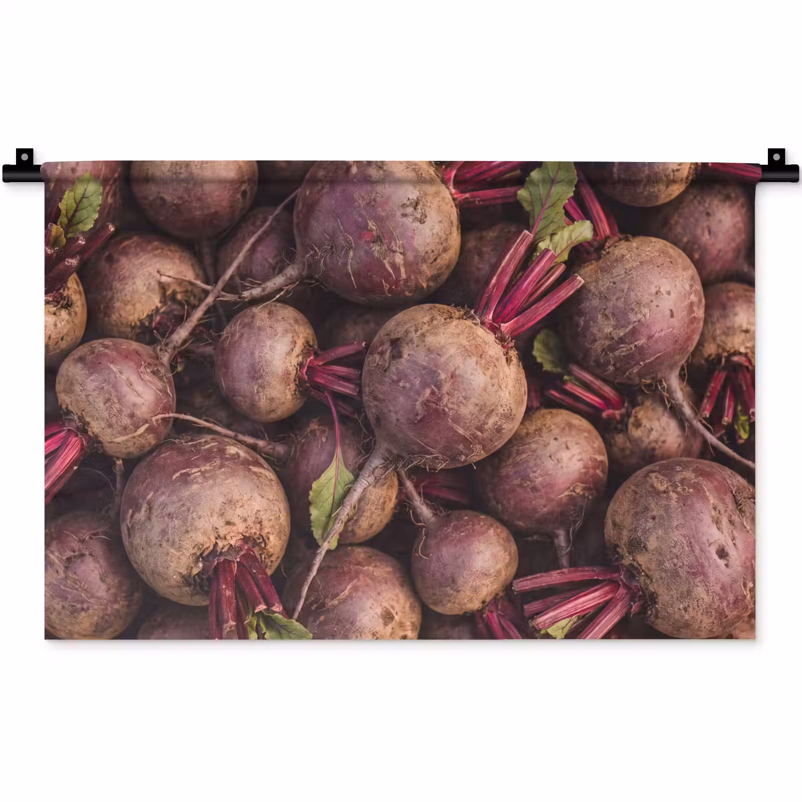 Wall Hanging - Vegetables - Red - Natural - Groente - Rood - Natuur Wandkleed katoen klein