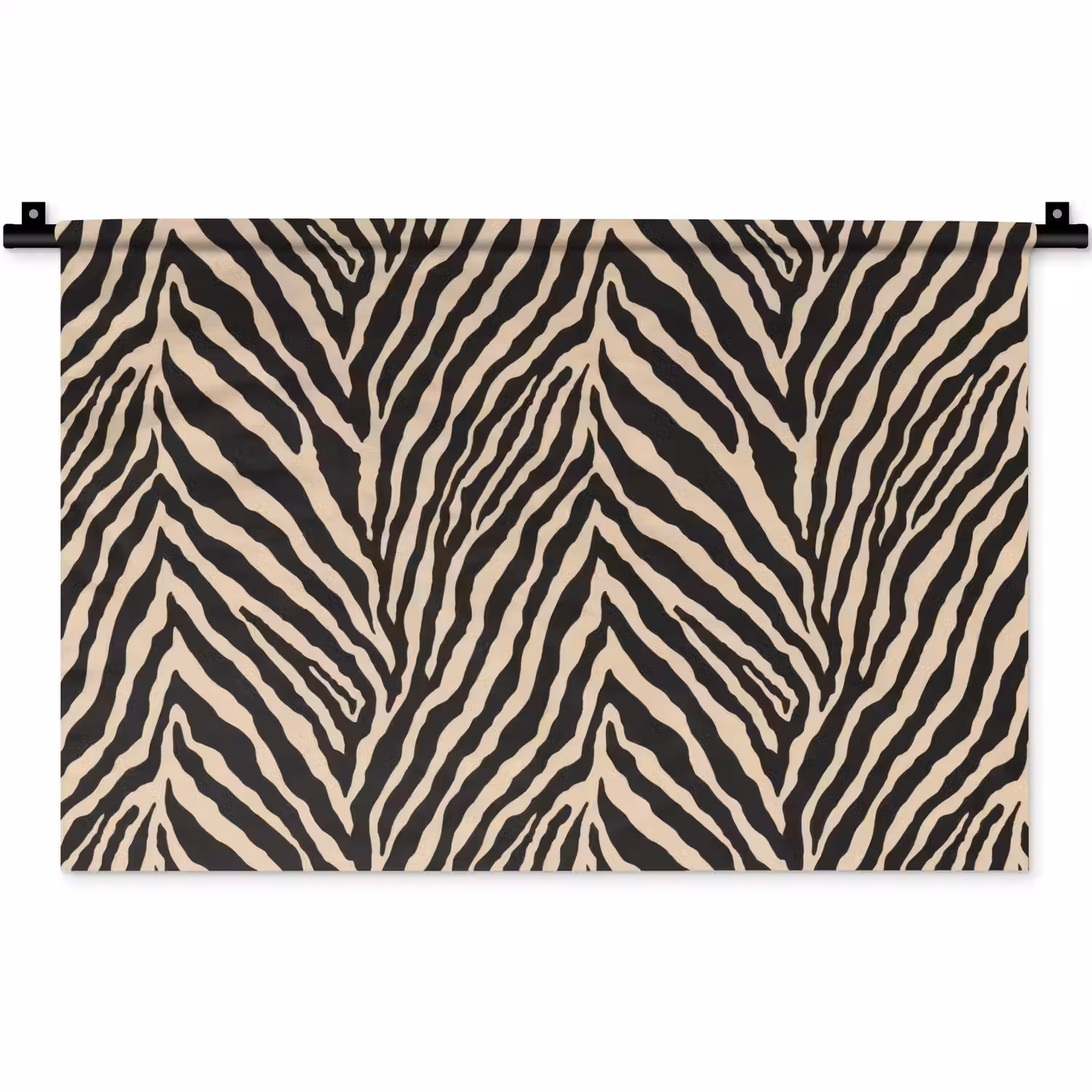 Zebra - Klassiek - Zwart Wandkleed katoen klein 269 -zz3d