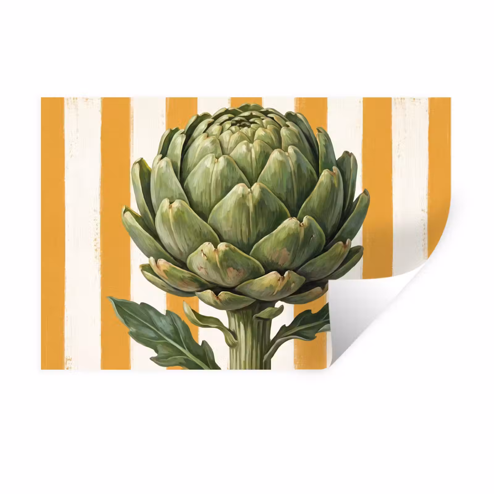 Wall Sticker - Artichoke - Modern - Vegetable - Artisjok - Modern - Groente Muursticker klein