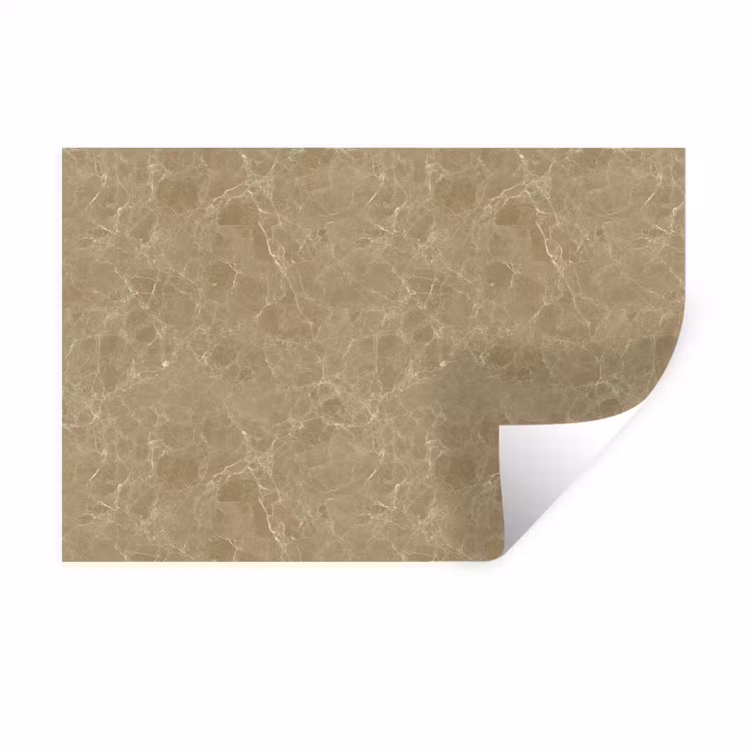Beige - Marmer - Witte aders Muursticker klein 286 -3d