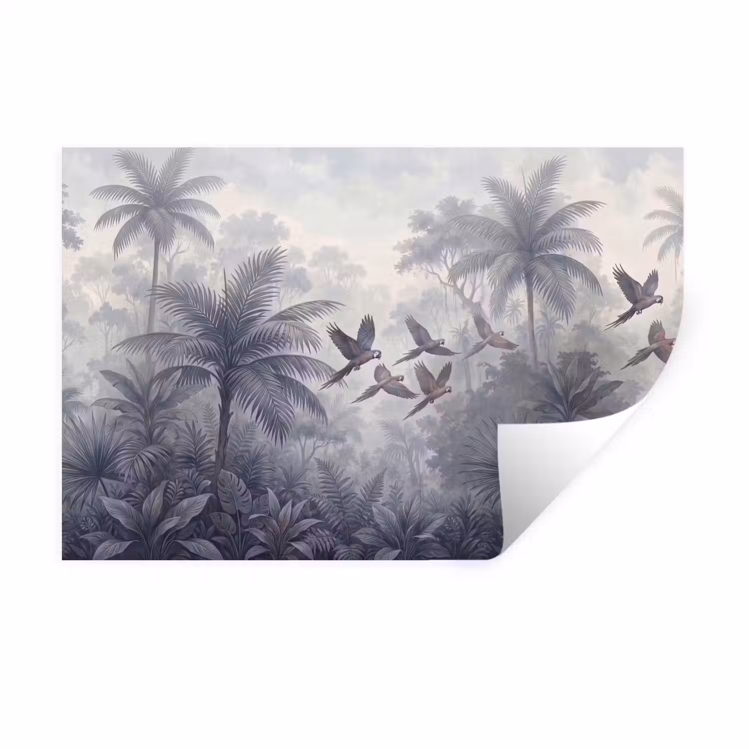 Vogel - Vliegend - Jungle - Vintage - Dieren Muursticker klein -3d