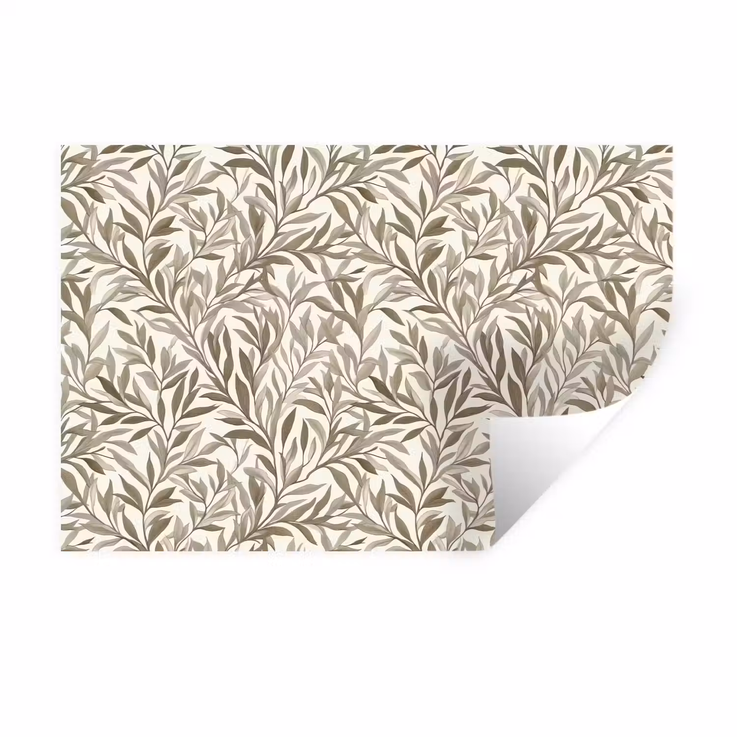 Takken - Botanisch - Taupe Muursticker klein 286 -3d