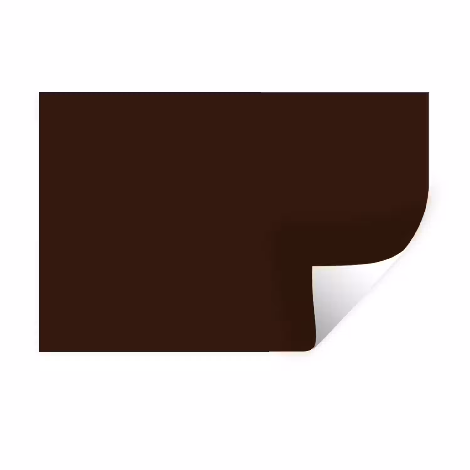 Dark - Chocolate - Bruin Muursticker klein 286 -3d