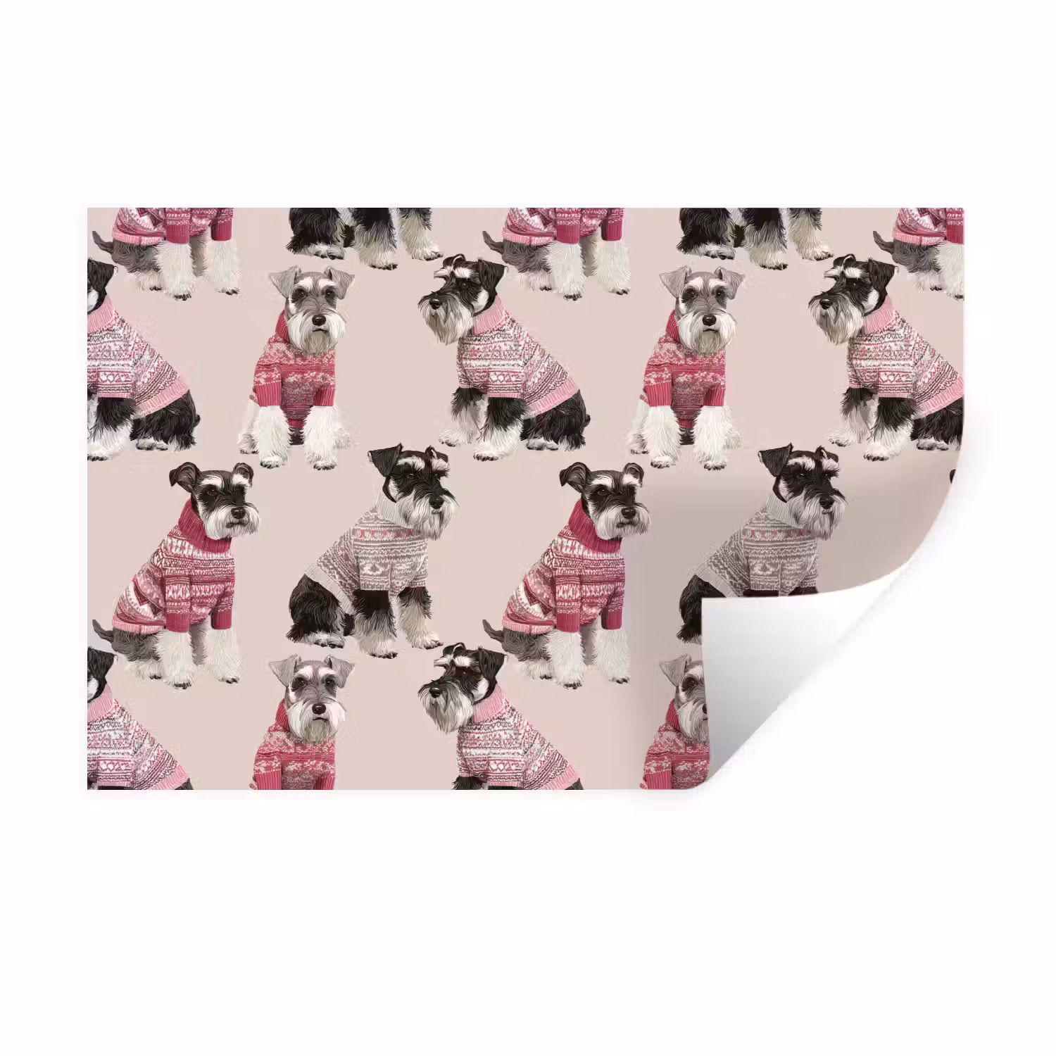 Honden - Truien - Rood Muursticker klein 286 -3d