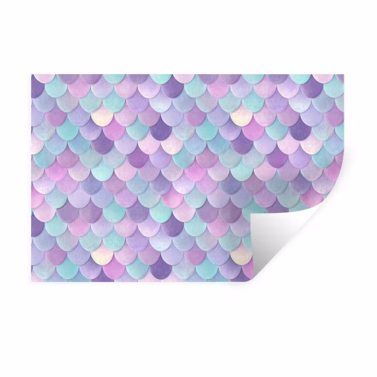 Dromerig - Zeemeermin - Pastel Muursticker klein 286 -3d