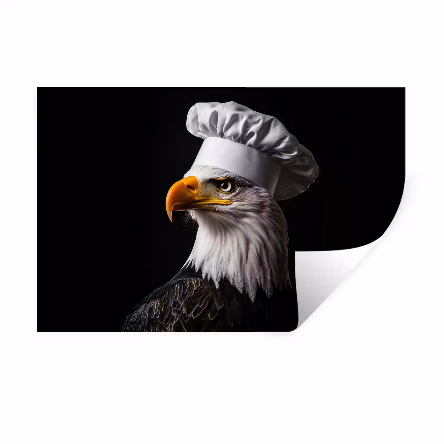 Arend -Amerika - Koksmuts - Vogel - Stoer Muursticker klein -3d