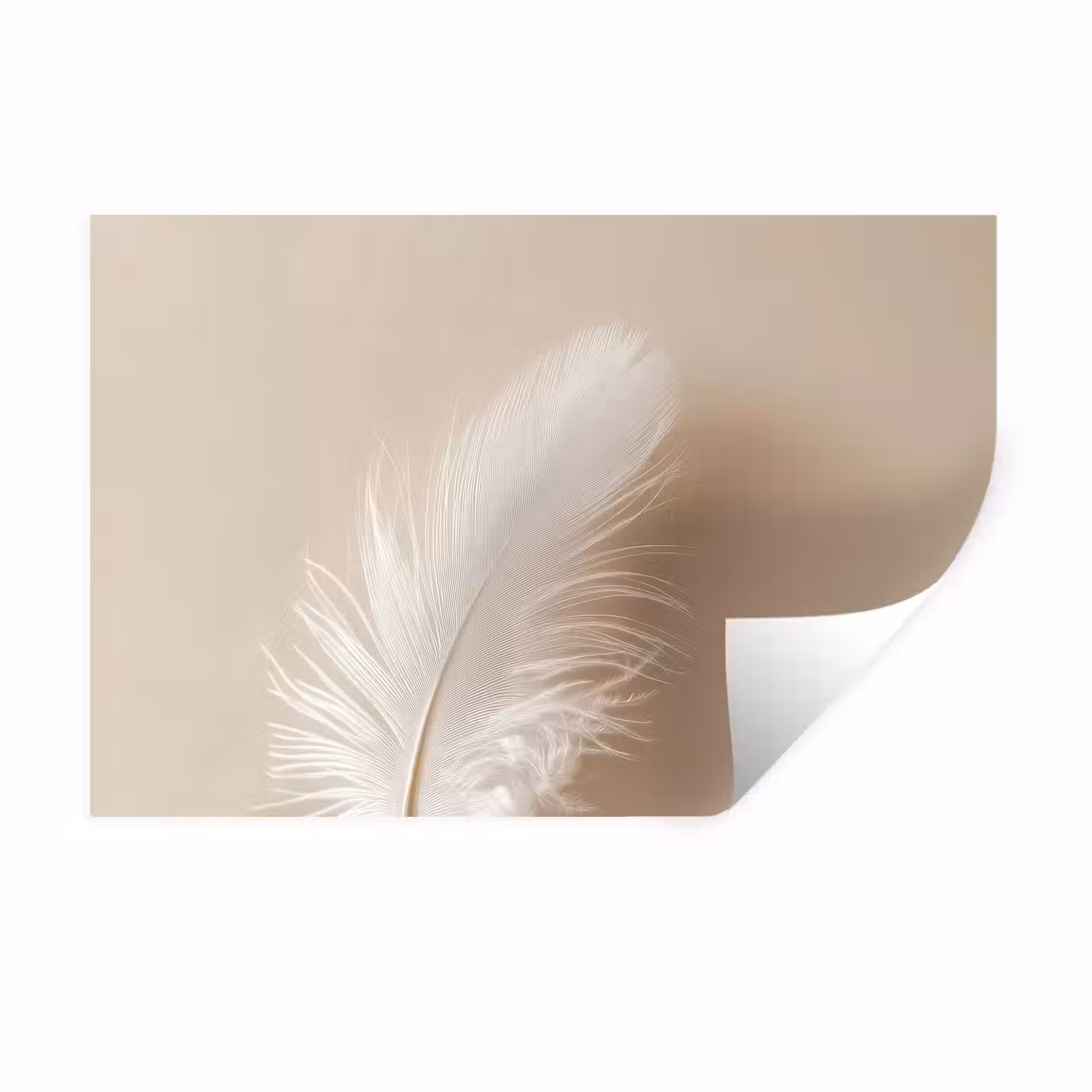 Veer - Minimalistisch - Roze Muursticker klein -3d