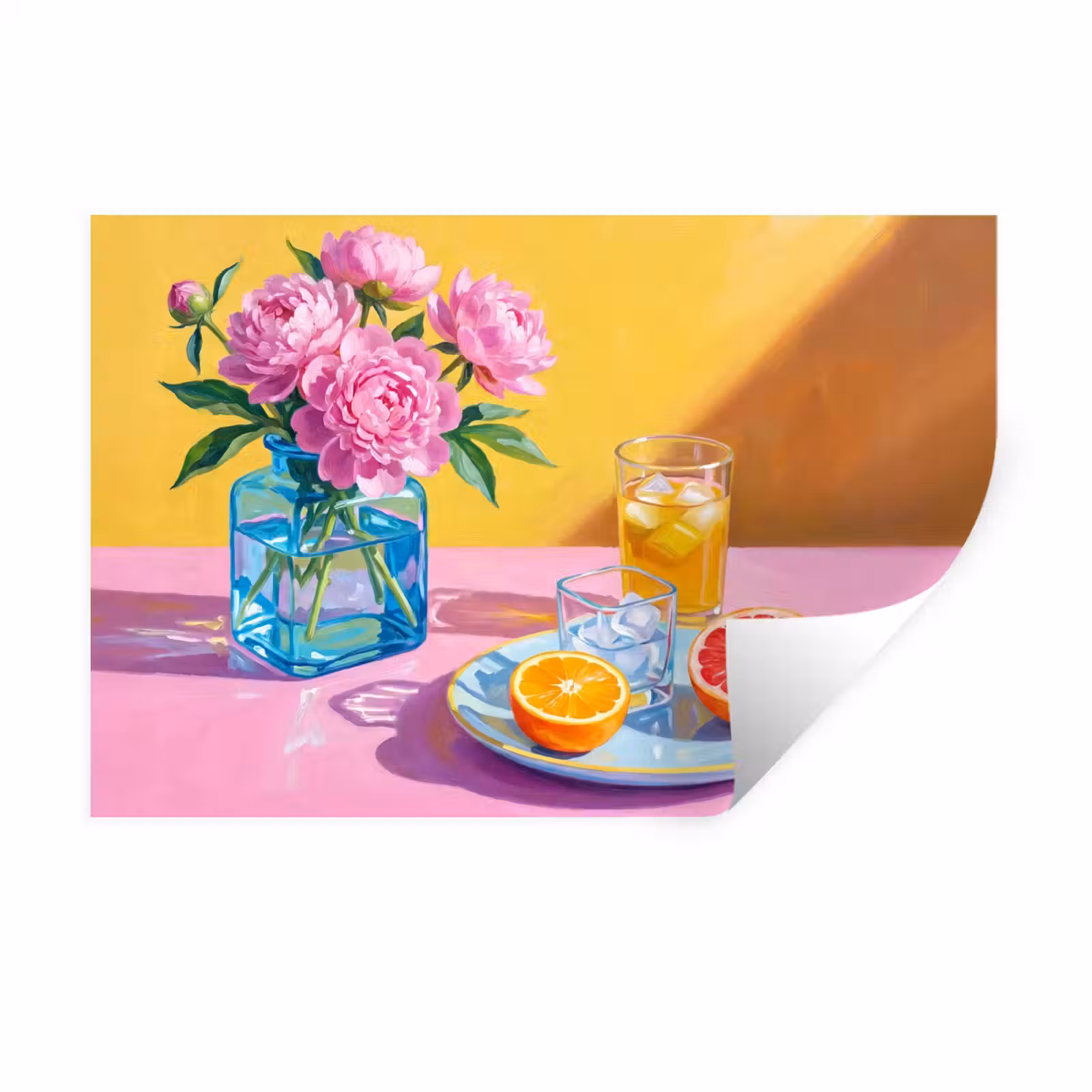 Wall Sticker - Flowers - Pink - Modern - Bloemen - Roze - Modern Muursticker klein
