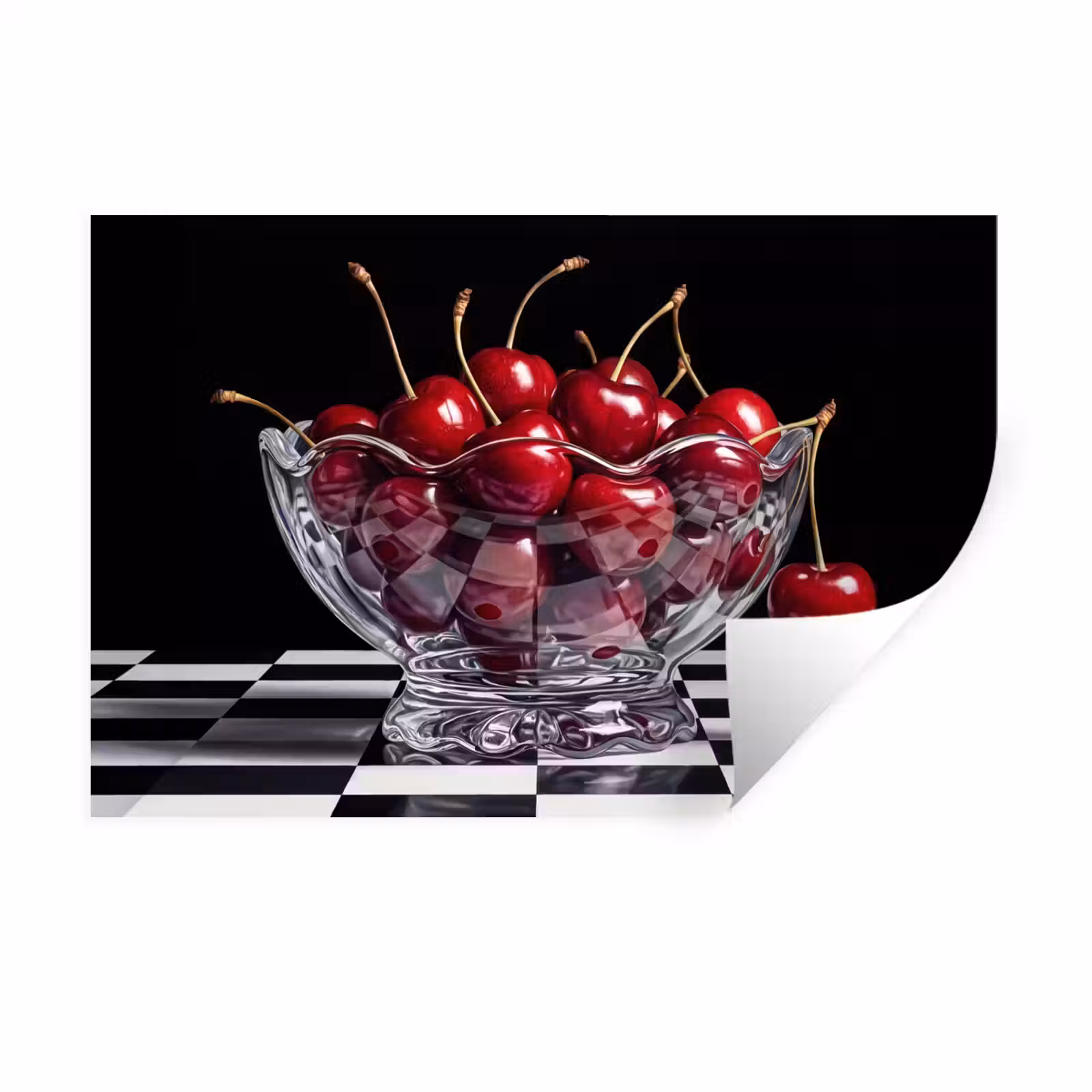 Wall Sticker - Food - Cherries - Red - Eten - Kersen - Rood Muursticker klein