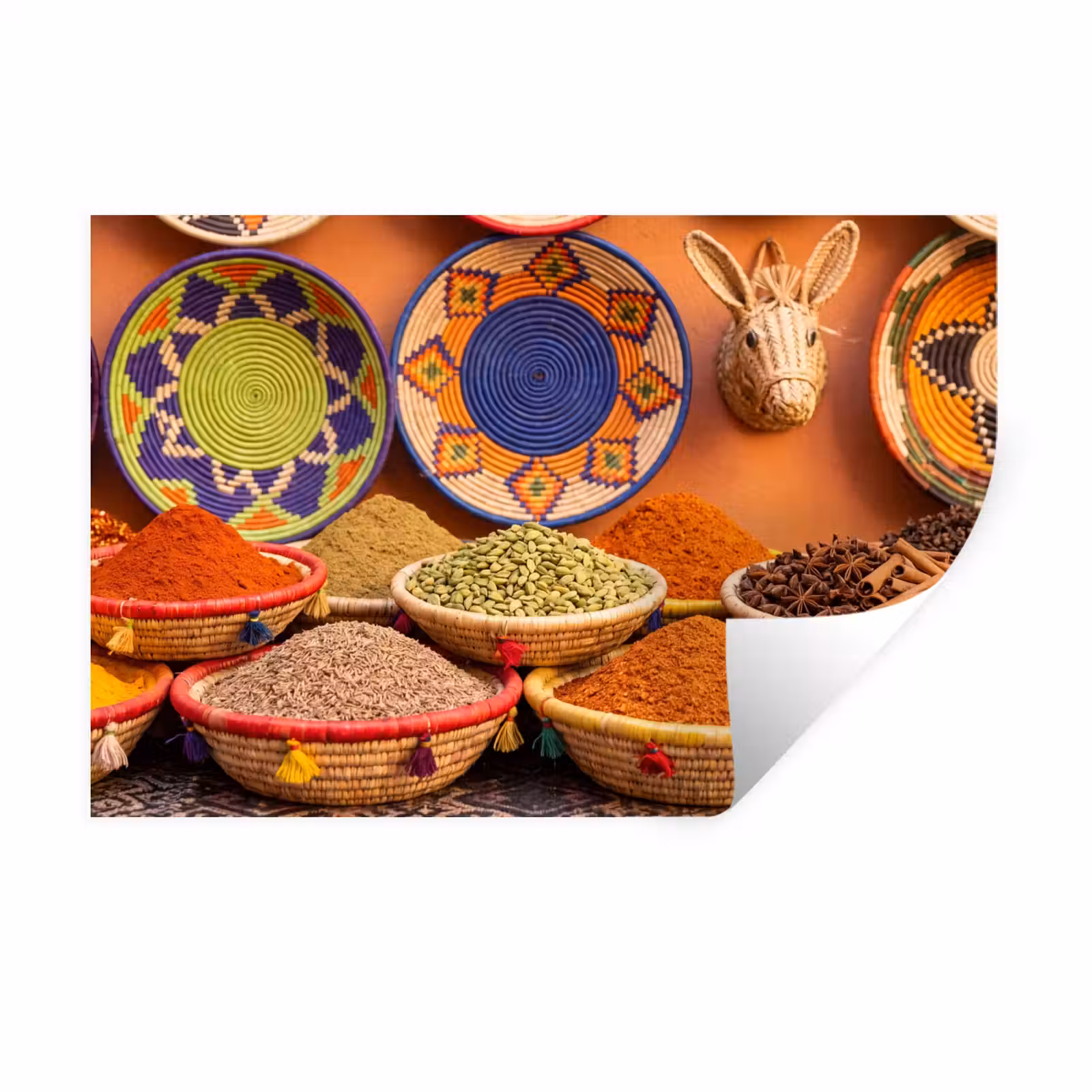 Wall Sticker - Food - Colorful - Culture - Eten - Kleurrijk - Cultuur Muursticker klein