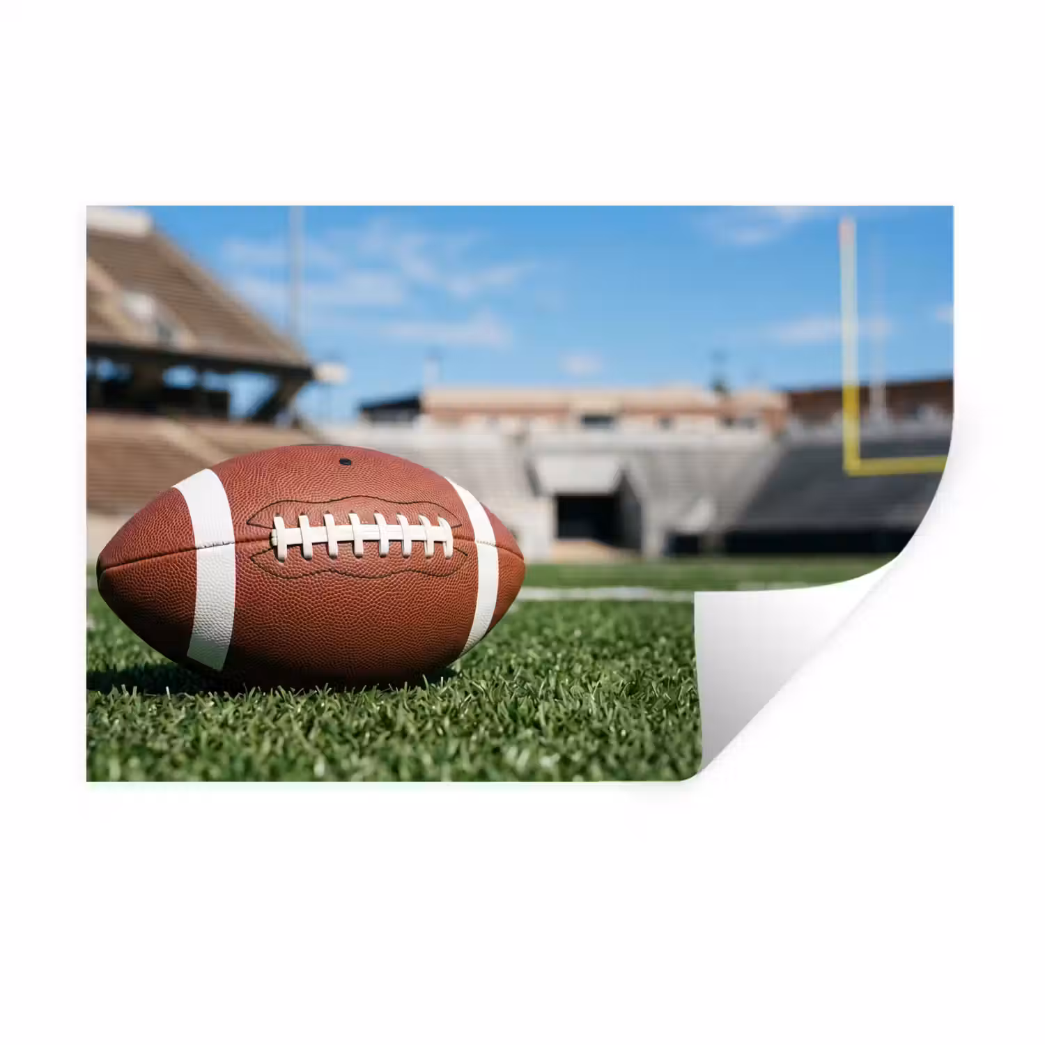 Football - Veld - Stadion - Sport Muursticker klein -3d