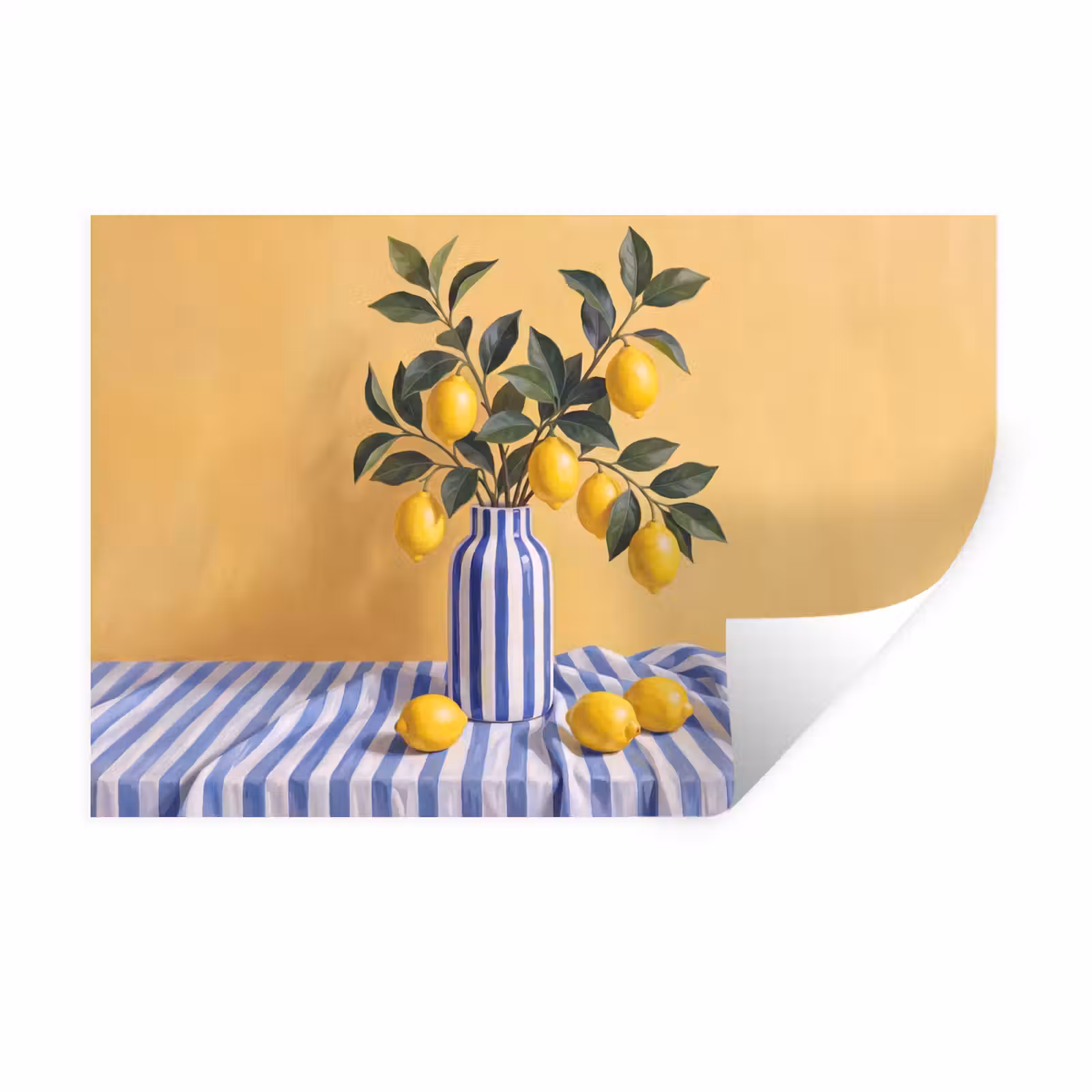 Wall Sticker - Lemon - Still Life - Modern - Citroen - Stilleven - Modern Muursticker klein