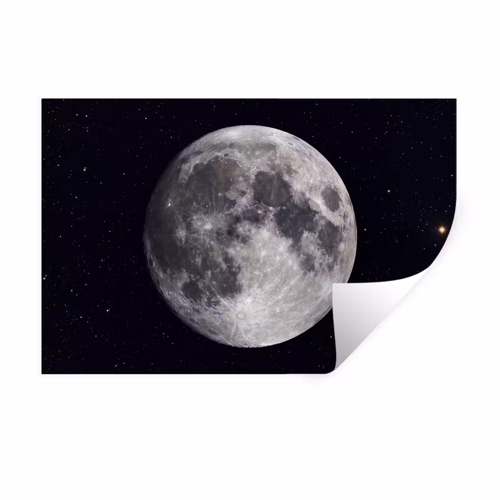 Wall Sticker - Moon - Stars - Space - Maan - Sterren - Ruimte Muursticker klein