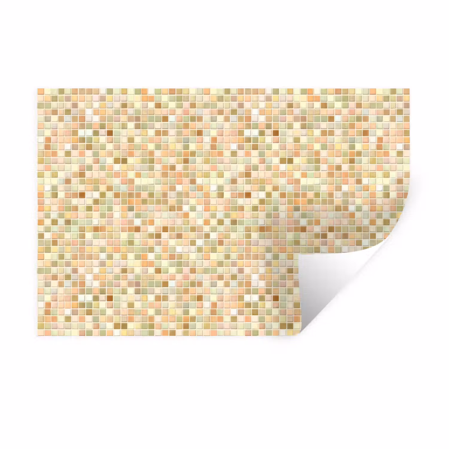 Mozaïek - Patroon - Terracotta Muursticker klein 286 -3d