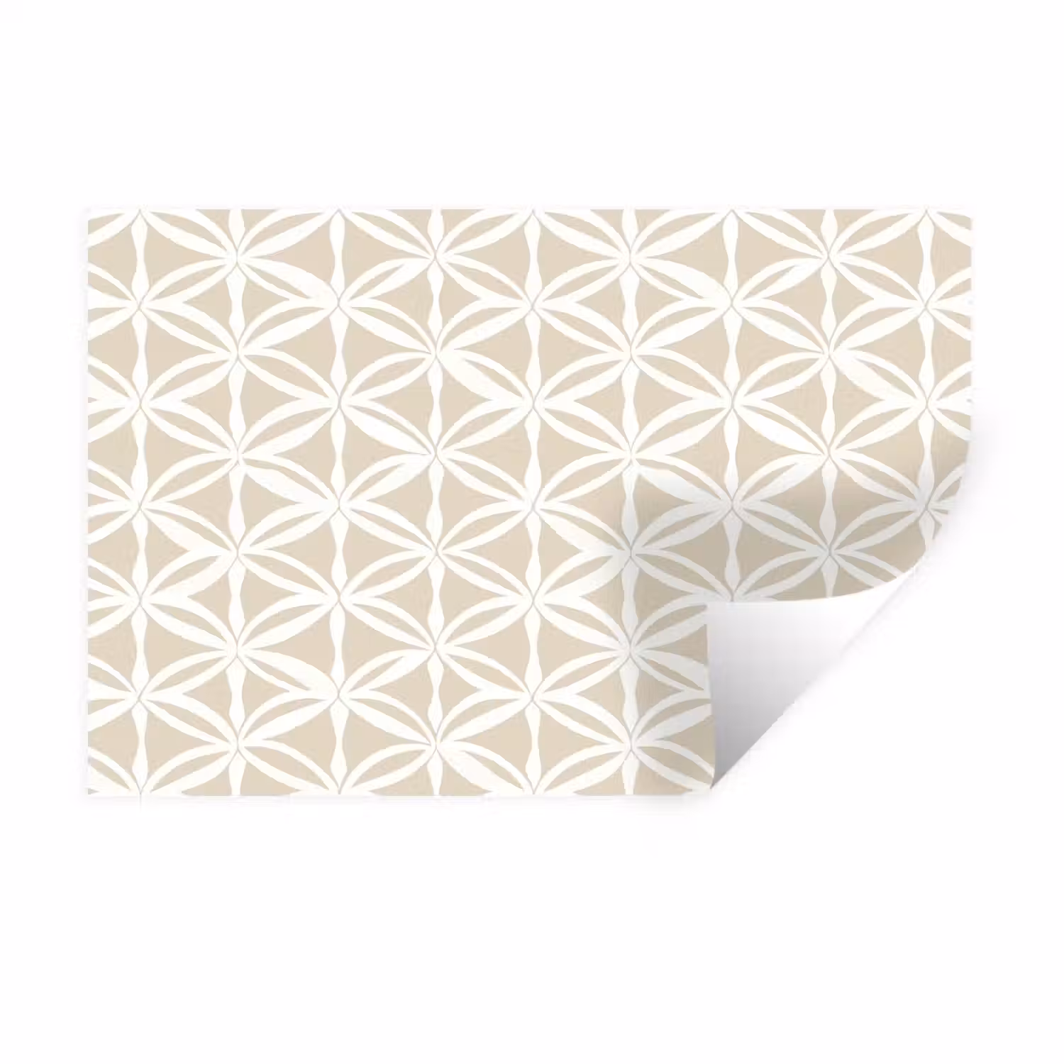 Motief - Modern - Beige Muursticker klein 286 -3d