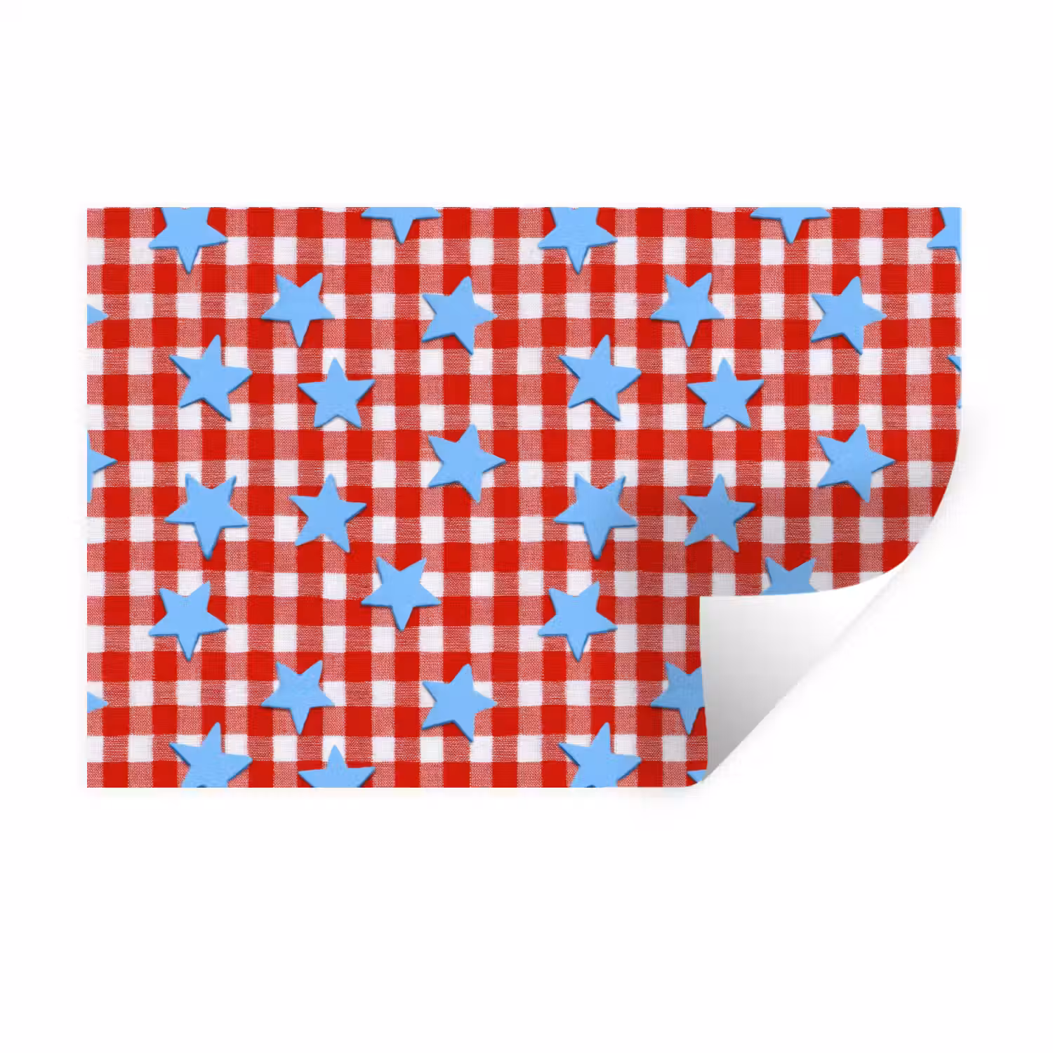 Ruit - Sterren - Rood Muursticker klein 286 -3d