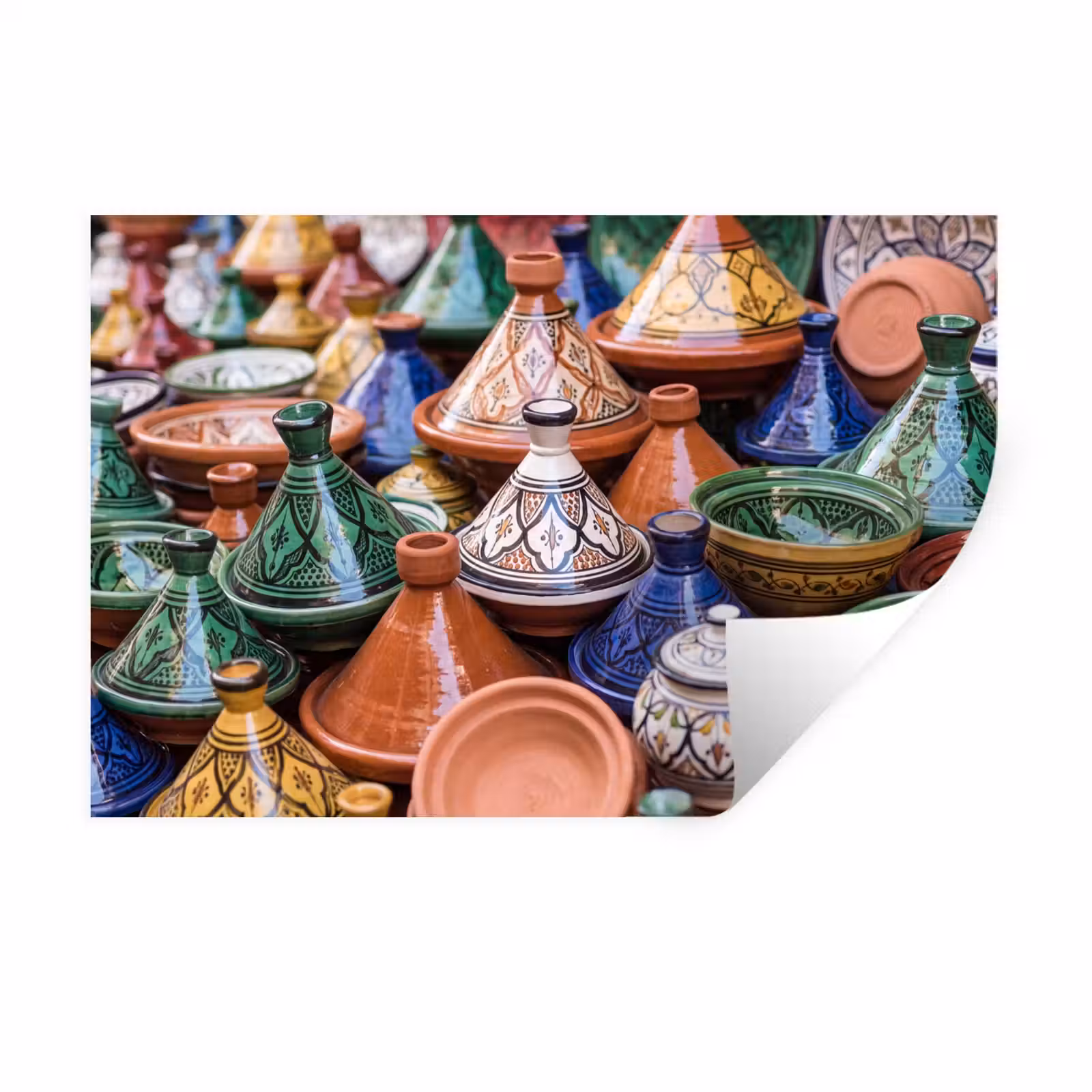 Wall Sticker - Pottery - Colorful - Pattern - Aardewerk - Kleurrijk - Patroon Muursticker klein