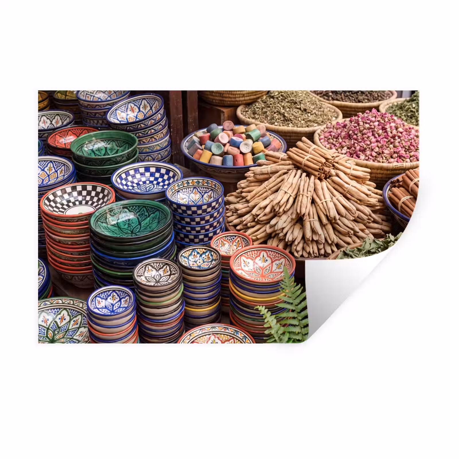 Wall Sticker - Pottery - Oriental - Colorful - Aardewerk - Oosters - Kleurrijk Muursticker klein