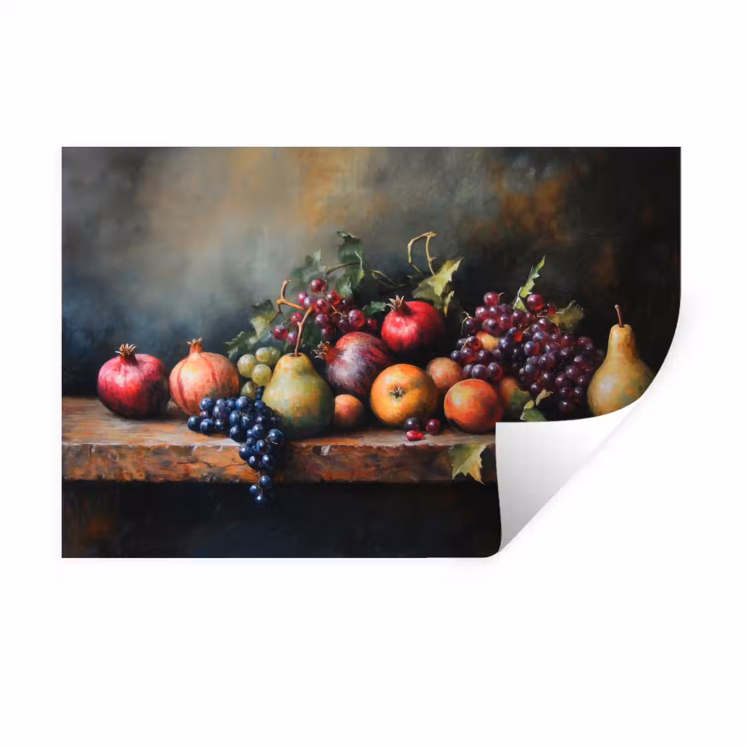 Rustiek - Stilleven - Fruit Muursticker klein -3d