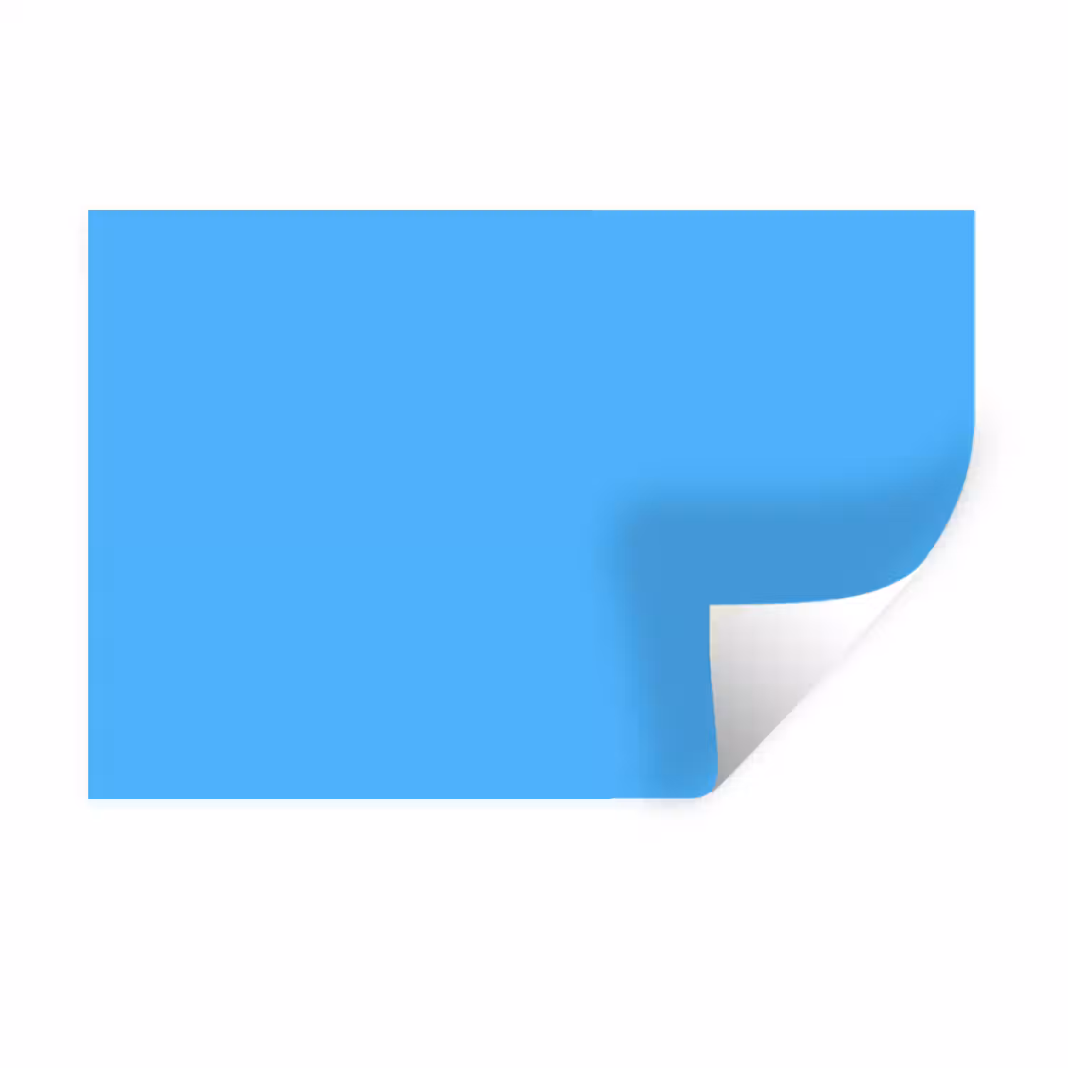 Sky - Blue - Blauw Muursticker klein 286 -3d